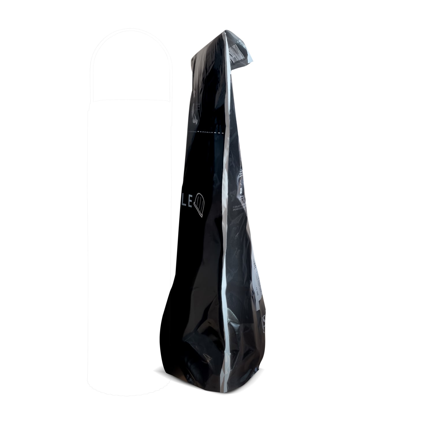 Nespresso Recycling Bag, 14-1/2inH x 10-1/2inW x 1/16inD, Black - Image 3