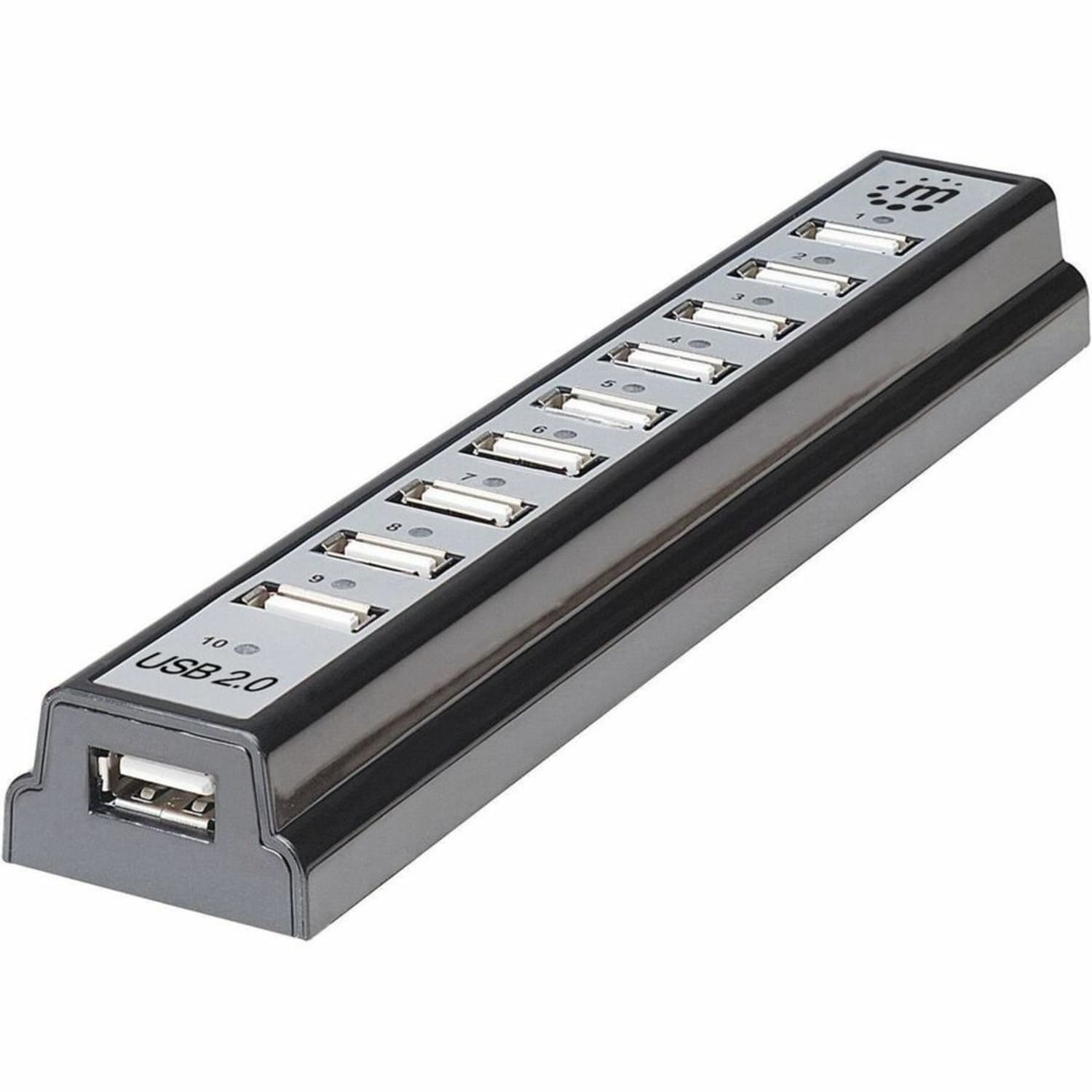 Manhattan 10-Port Hi-Speed USB Desktop Hub, AC or Bus Power - Image 3