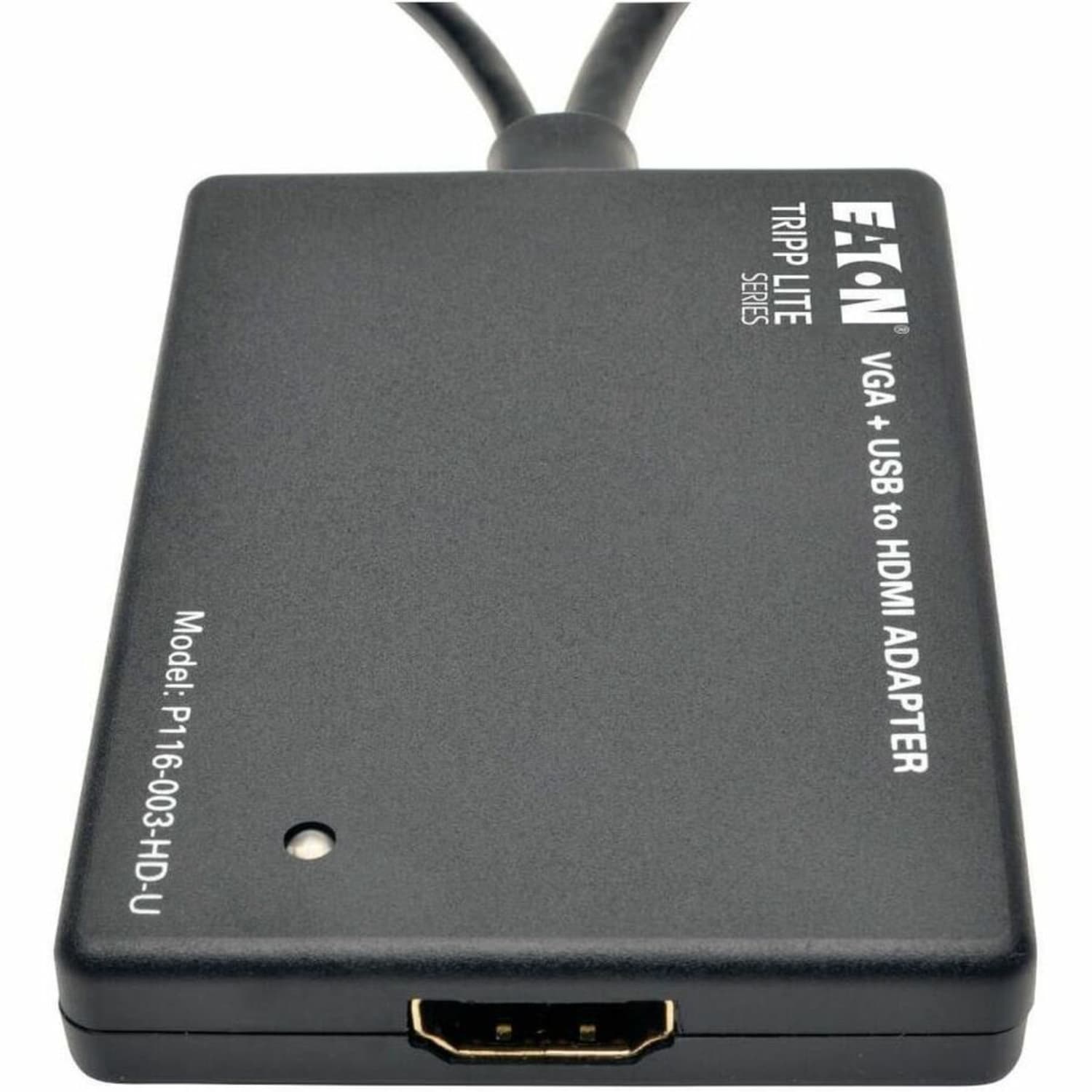 Eaton Tripp Lite Series VGA to HDMI Component Adapter Converter with USB Audio Power VGA to HDMI 1080p - Video converter - VGA - HDMI - black - Image 4