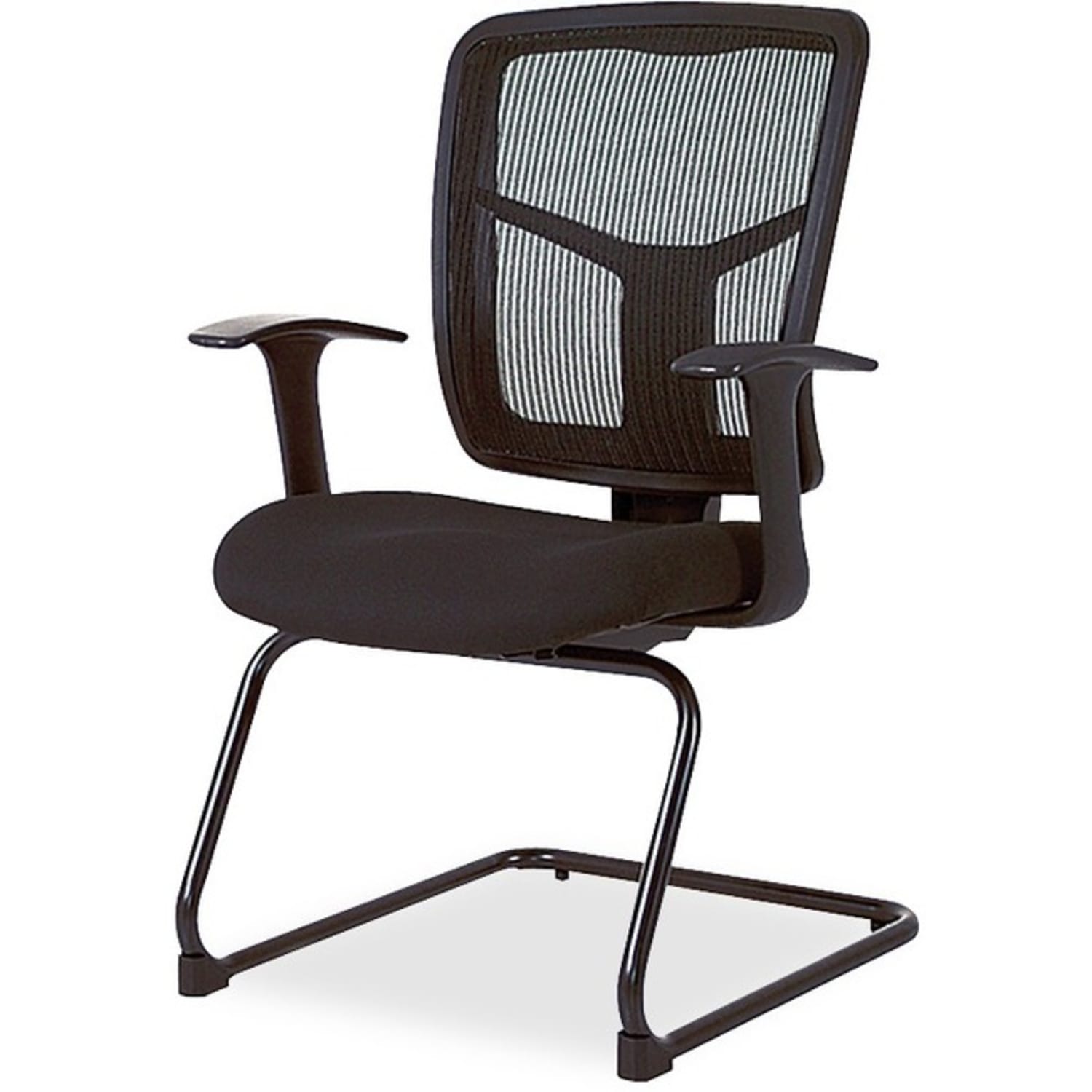 Lorell Ergonomic Mesh Guest Chair, Black - Image 3