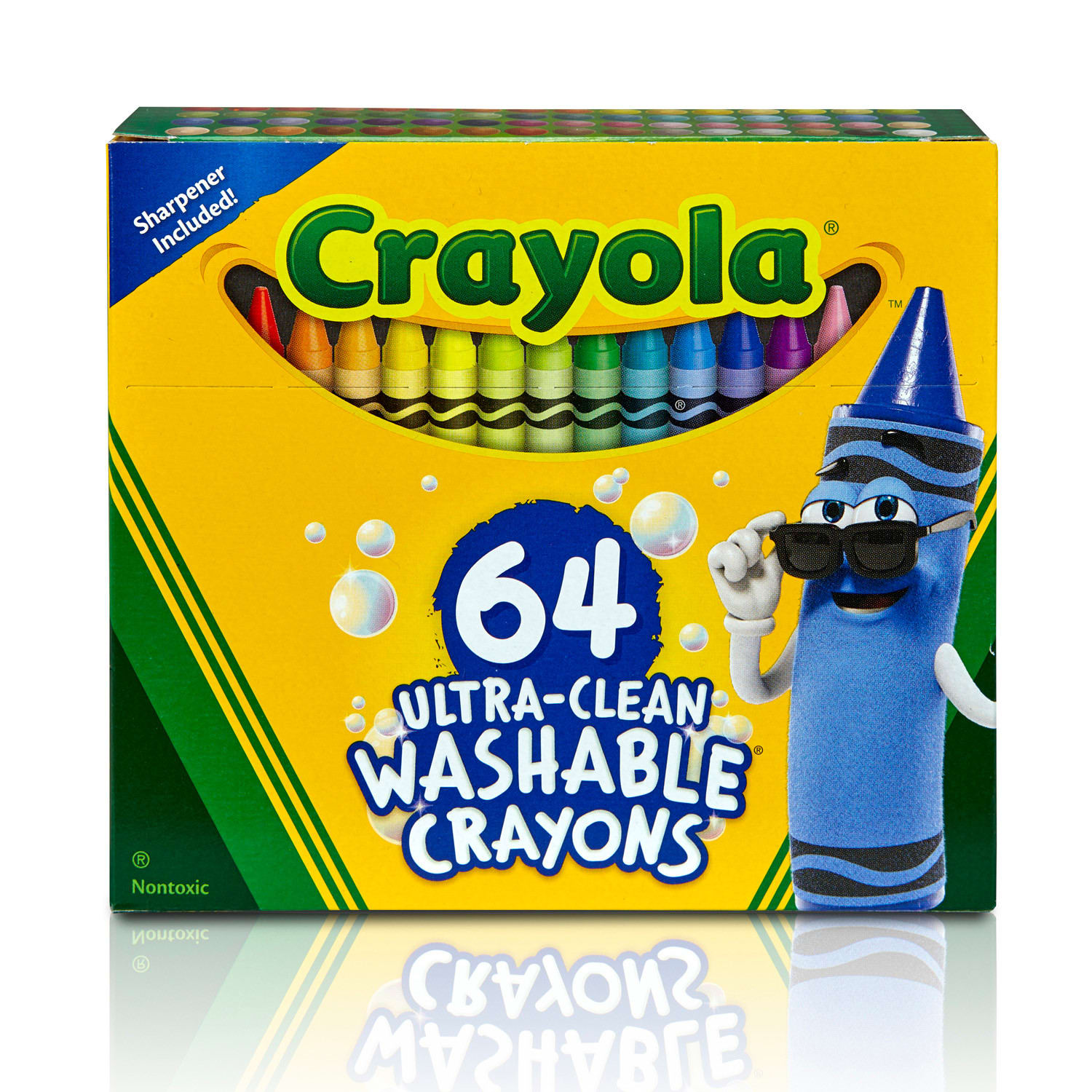Crayola Ultra-Clean Washable Crayons, Regular Size, 64 Crayons Per Pack, Set Of 2 Packs - Image 4