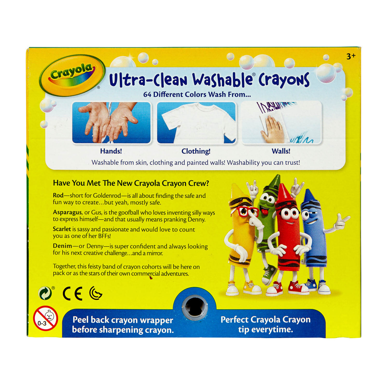 Crayola Ultra-Clean Washable Crayons, Regular Size, 64 Crayons Per Pack, Set Of 2 Packs - Image 5