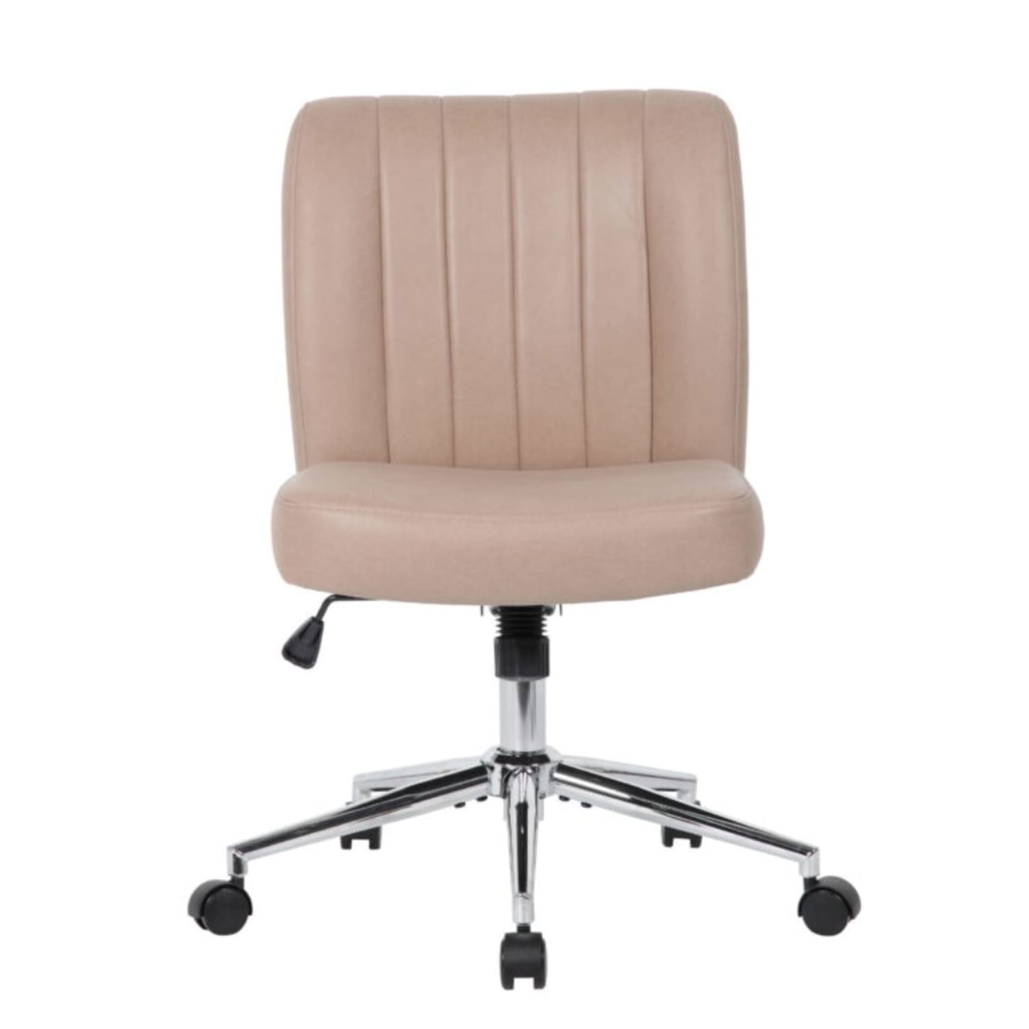 Boss Office Products Vinyl Mid-Back Task Chair, Tan - Image 3