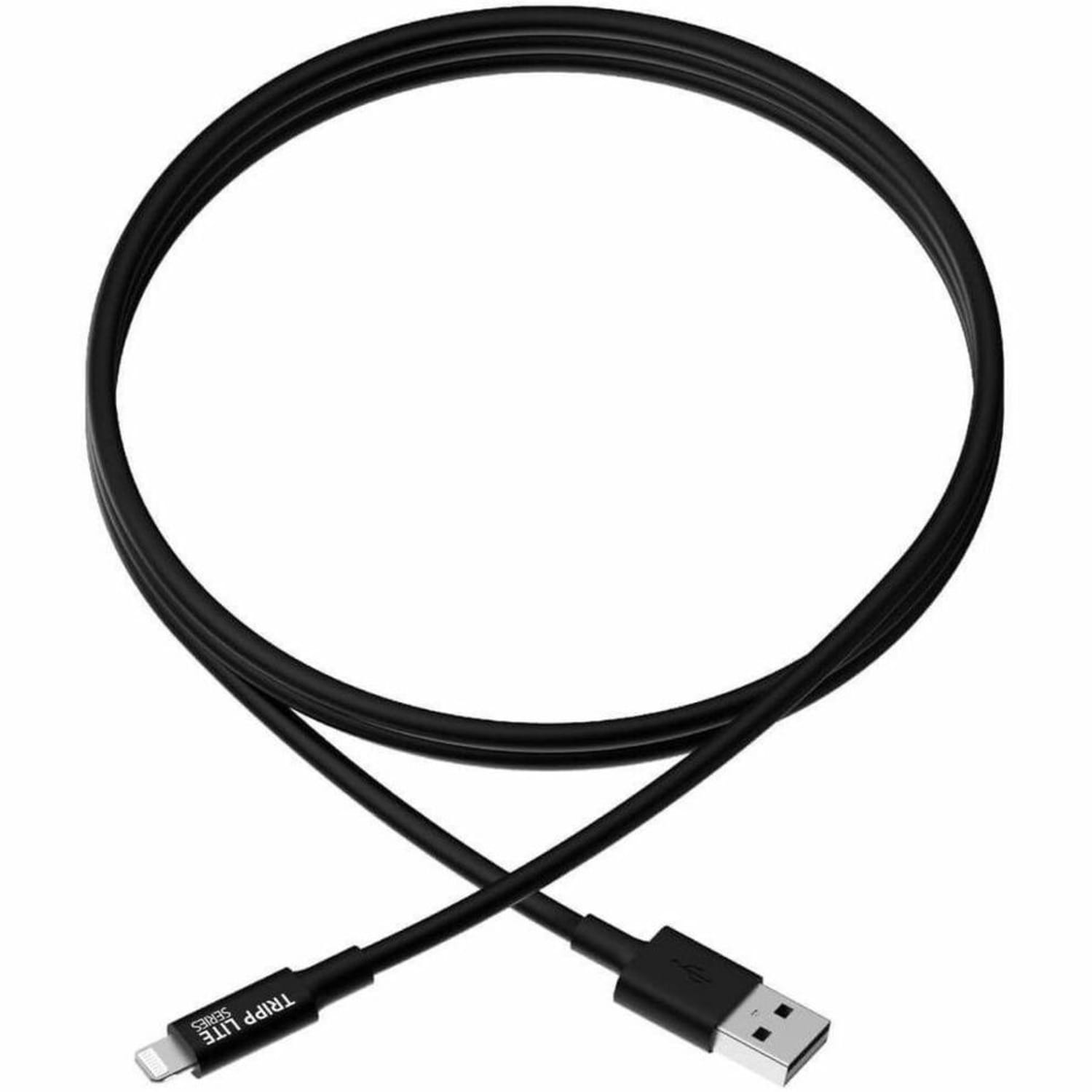 Eaton Tripp Lite Series USB-A to Lightning Sync/Charge Cable (M/M) - MFi Certified, Black, 6 ft. (1.8 m) - M100006BK - Image 3