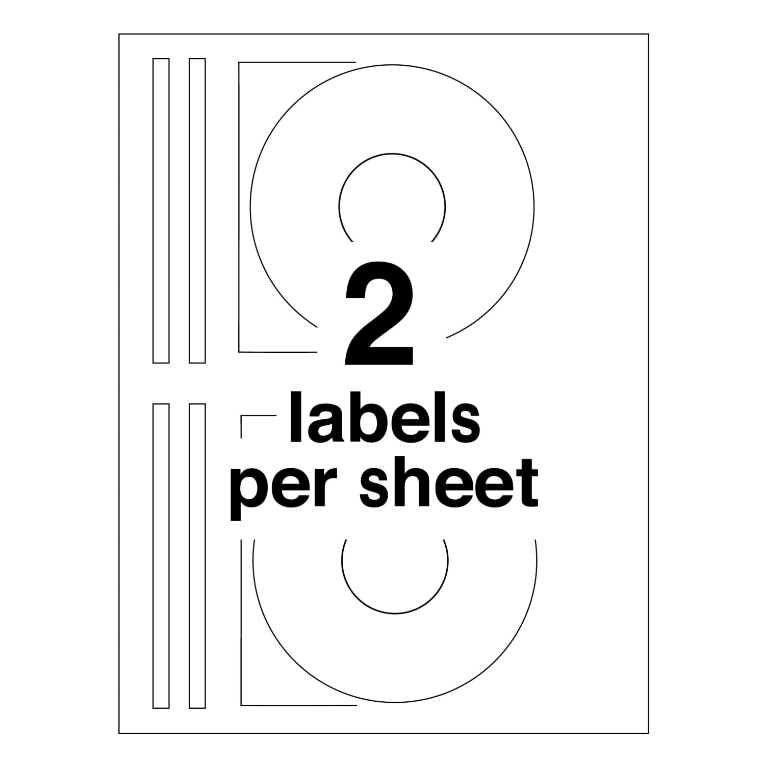 Avery CD/DVD Print-to-the-Edge Labels, 5692, Round, 4.65in Diameter, White, 40 Disc Labels And 80 Spine Labels - Image 5