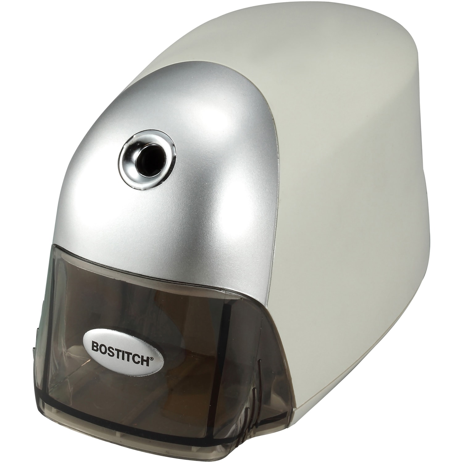 Bostitch Electric Pencil Sharpener, Desktop, 1 Hole(s), 3.5inH x 7.5inW x 4.3inD, Gray, Silver - Image 4