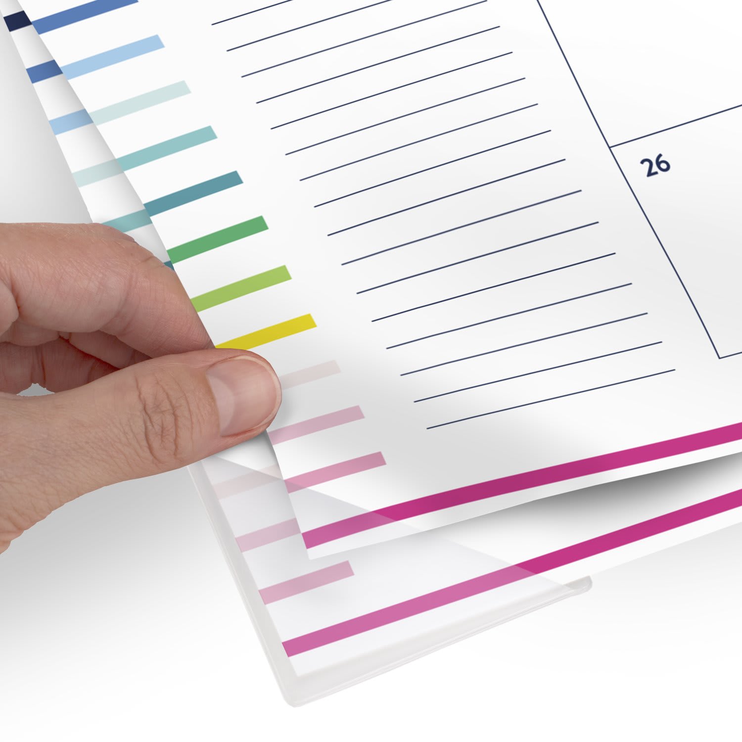 Simplified by Emily Ley for AT-A-GLANCE Academic 2026-2027 Monthly Desk Pad Calendar, Happy Stripe, Standard, 17in x 21 3/4in - Image 6