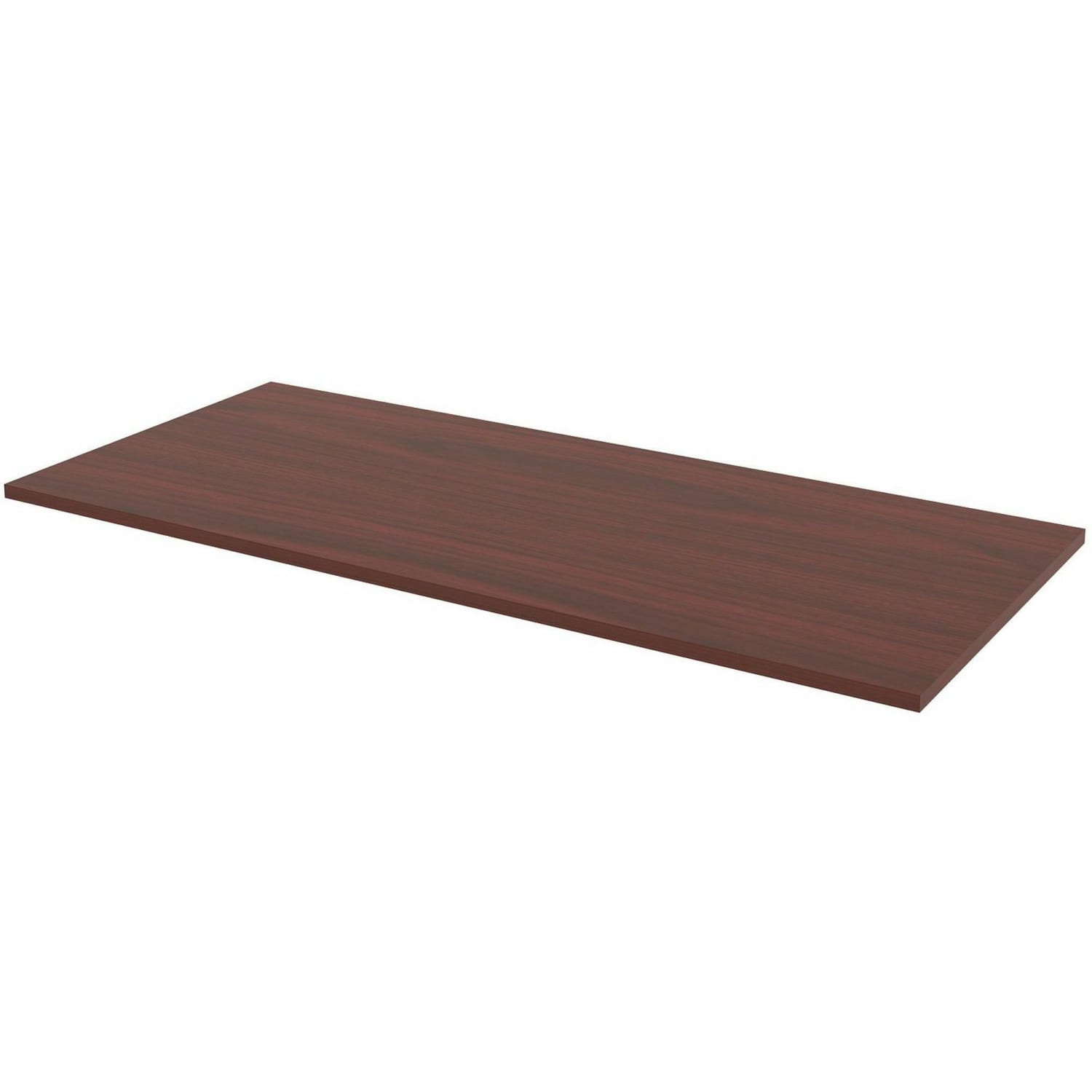 Lorell Multipurpose Tabletop - Band Edge - Mahogany, Laminate Table Top - For Conference Table, Office - Image 5