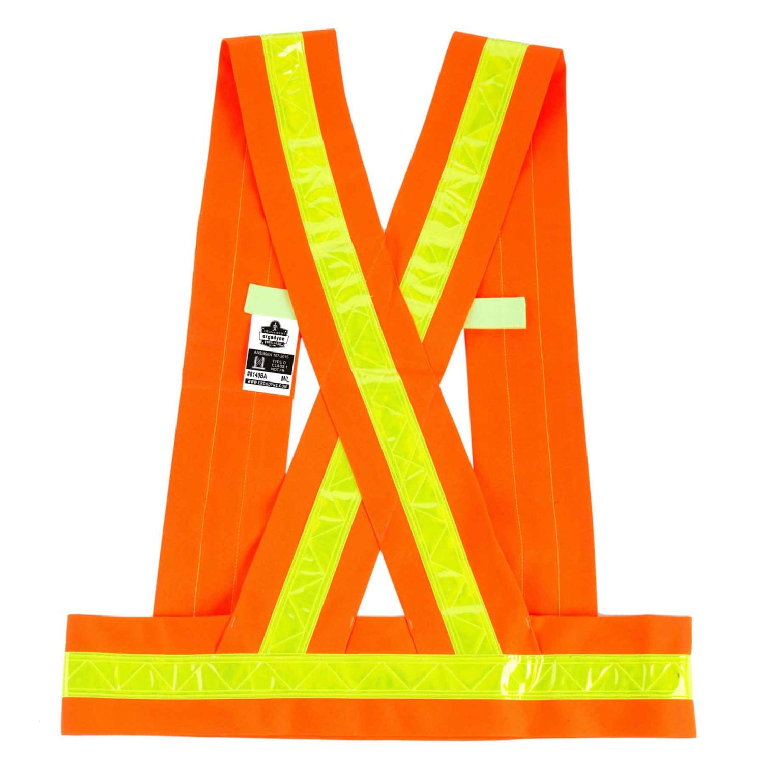 Ergodyne GloWear Safety Vest, Breakaway Sash, Type-O Class 1, X-Large/XX-Large, Orange, 8140BA - Image 3