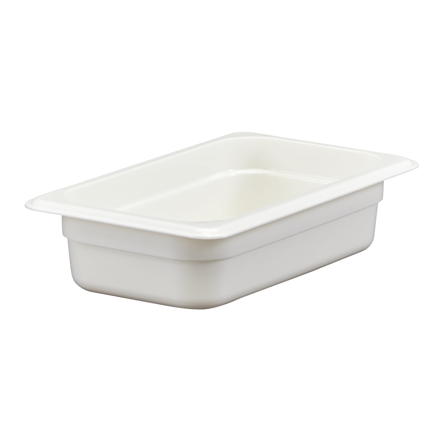 Cambro Camwear GN 1/9 Size 2in Food Pans, 2inH x 4-1/4inW x 7inD, White, Set Of 6 Pans