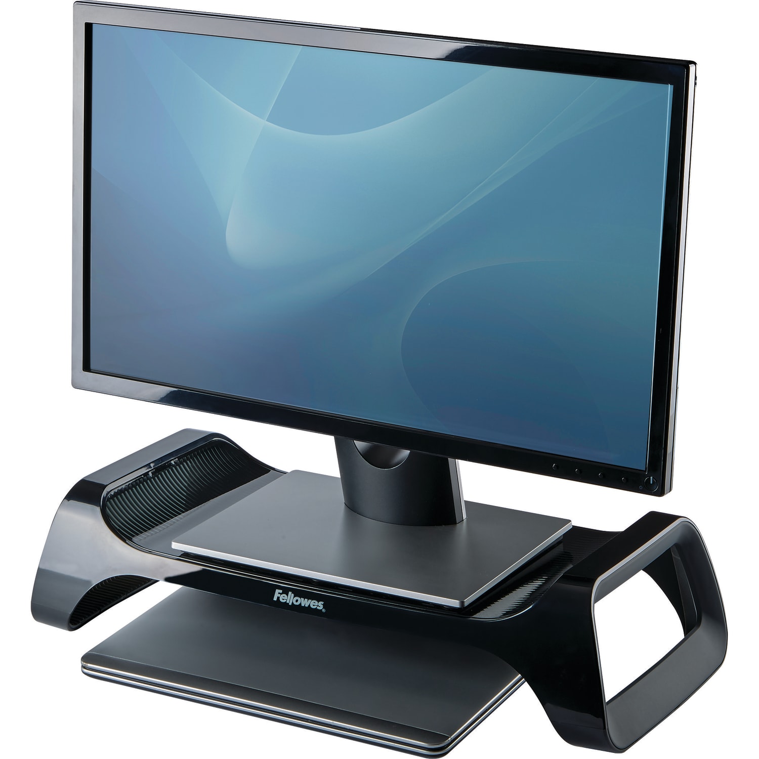 Fellowes I-Spire Series Monitor Lift, 4 7/8inH x 20inW x 8 7/8inD, Black - Image 3