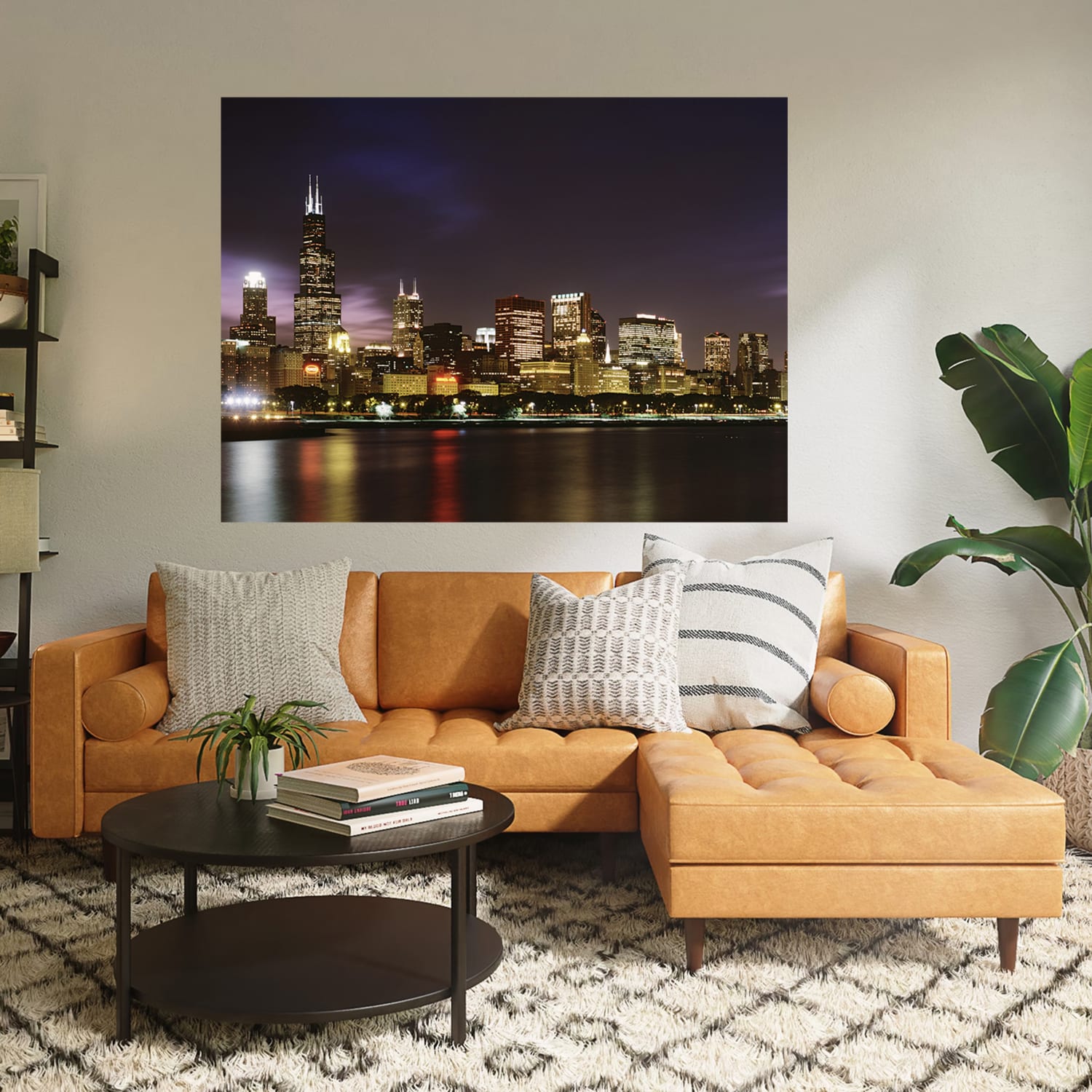Biggies Landscape/Seascape Mural, 24in x 18in, Unframed, Chicago - Image 5
