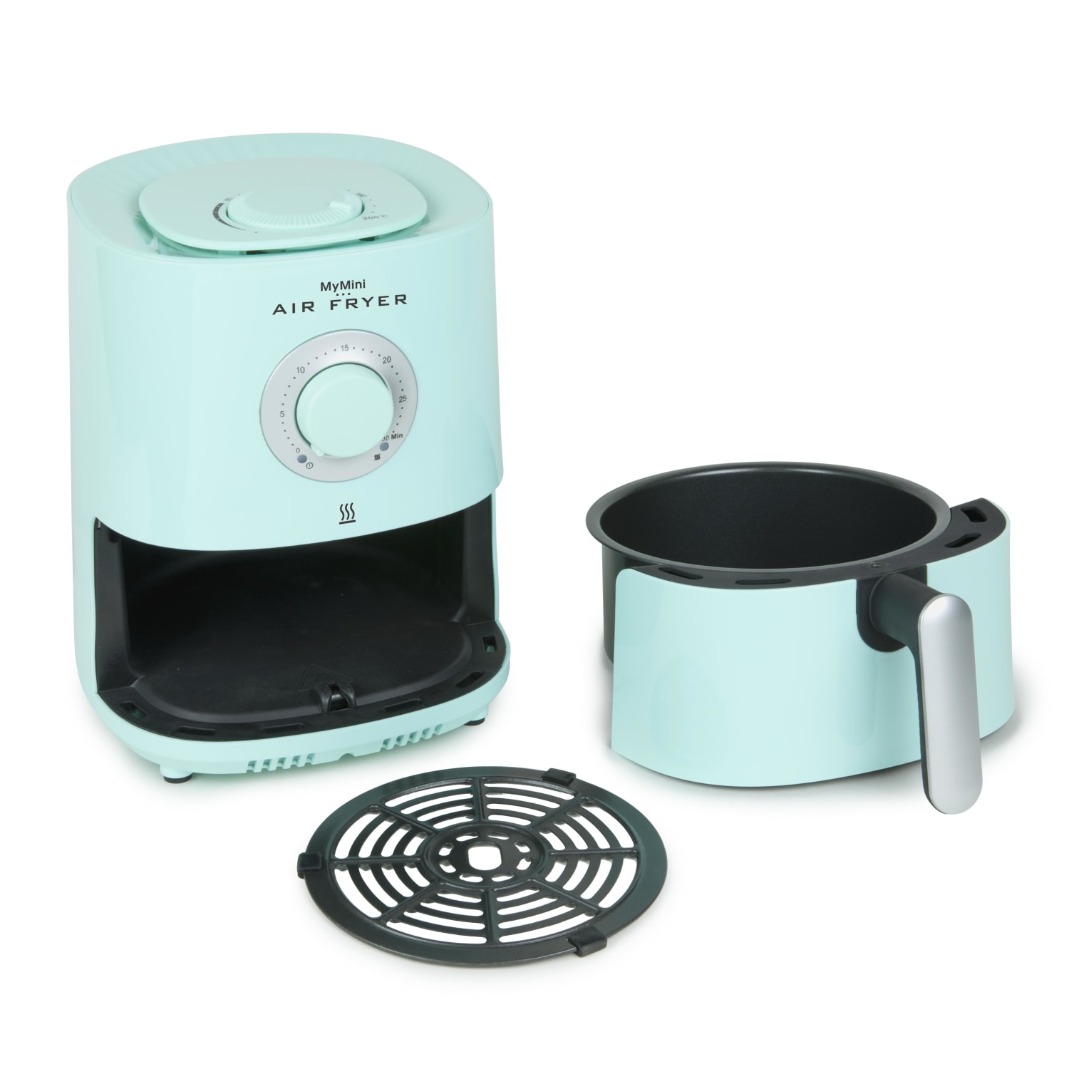 Nostalgia MyMini 1-Qt Air Fryer, 8-13/16inH x 9-7/8inW x 7-13/16inD, Aqua - Image 3