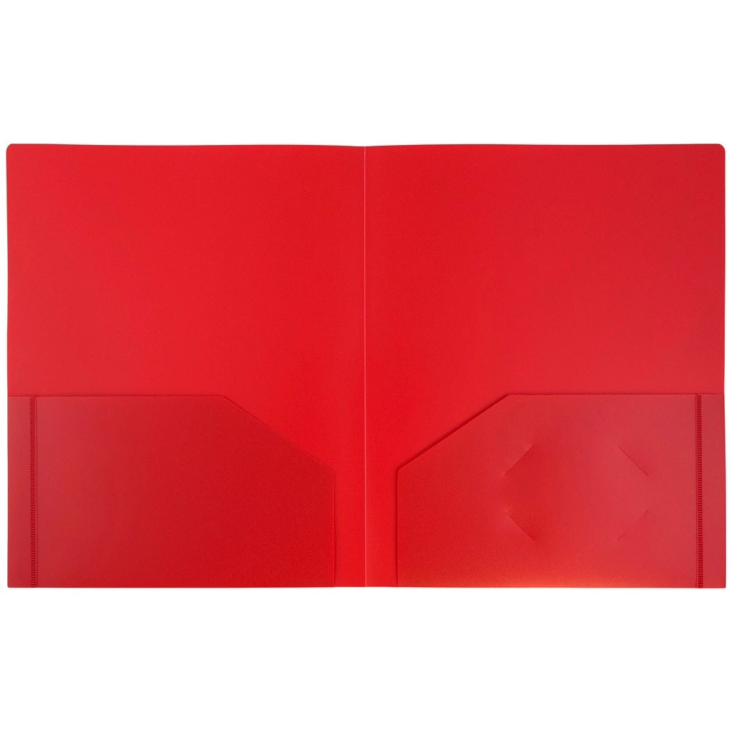 JAM Paper Heavy-Duty Plastic Presentation Folders, 9-1/2in x 11-1/2in, Assorted Fashion, Pack Of 6 Folders - Image 5
