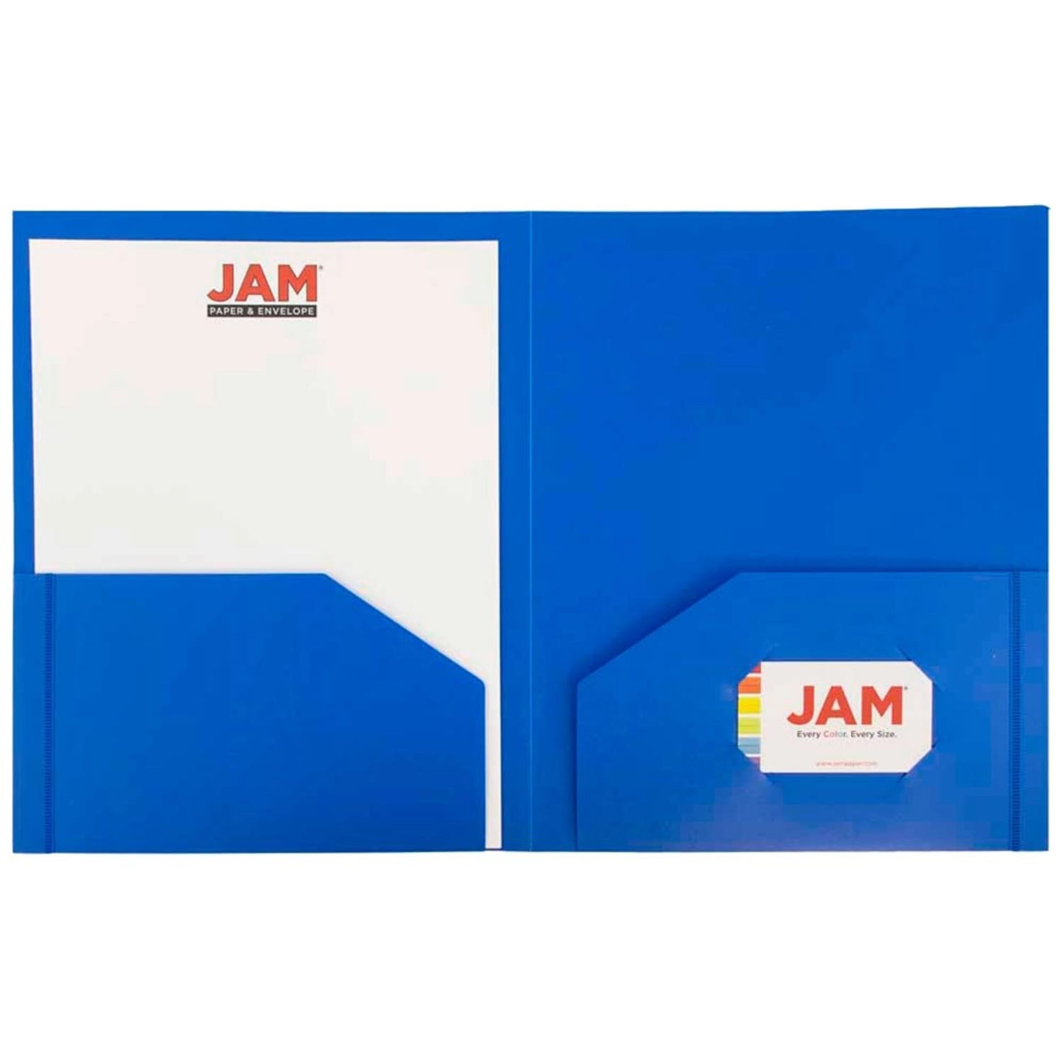 JAM Paper Heavy-Duty Plastic Presentation Folders, 9-1/2in x 11-1/2in, Assorted Fashion, Pack Of 6 Folders - Image 6