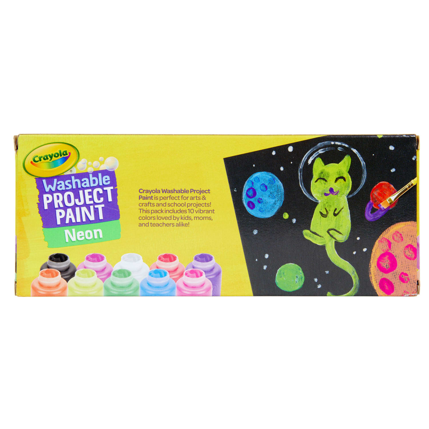 Crayola Neon Paint Sets, 2 Oz, Neon Colors, 10 Bottles Per Set, Pack Of 3 Sets - Image 4