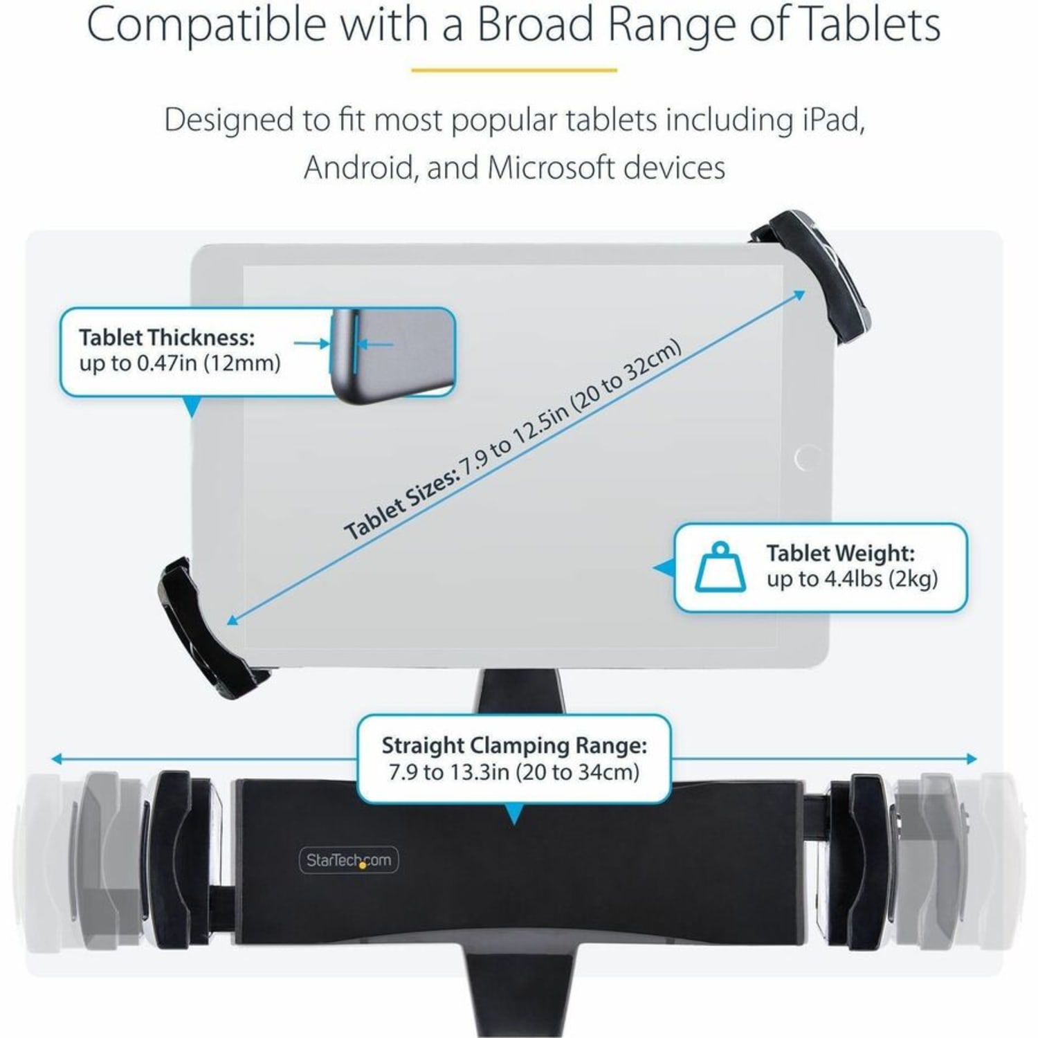 StarTech.com VESA Mount Adapter For 12.5in Tablets - Image 4