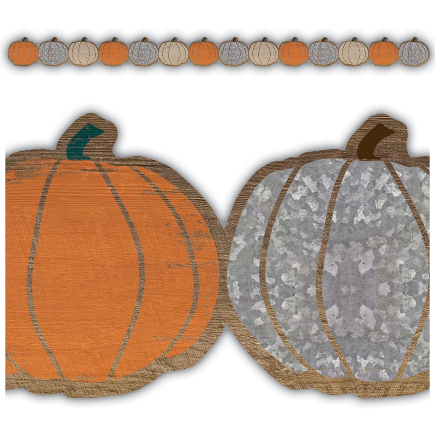 Teacher Created Resources Die-Cut Border Trim, Home Sweet Classroom Pumpkins, 35ft Per Pack, Set Of 6 Packs - Image 3