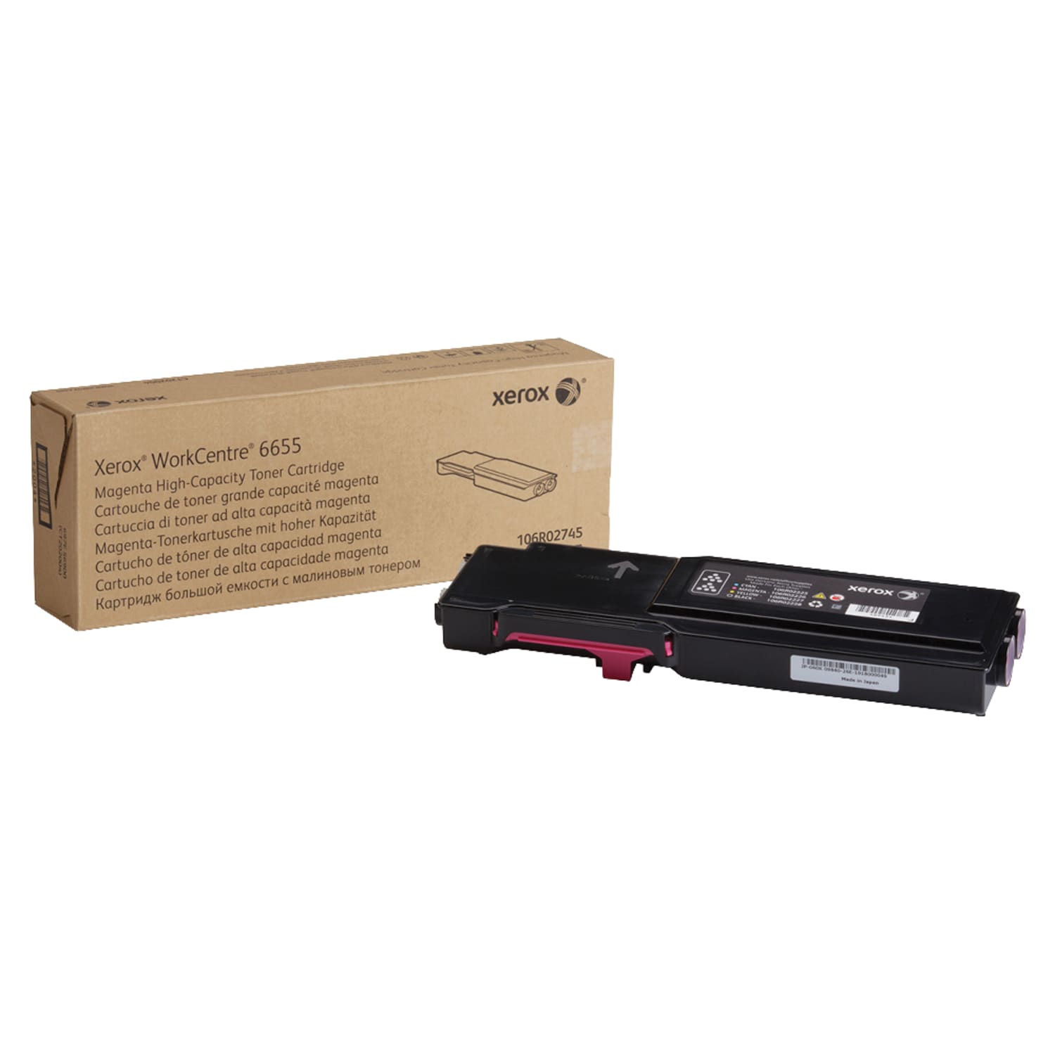 Xerox 6655 Magenta High Yield Toner Cartridge, 106R02745