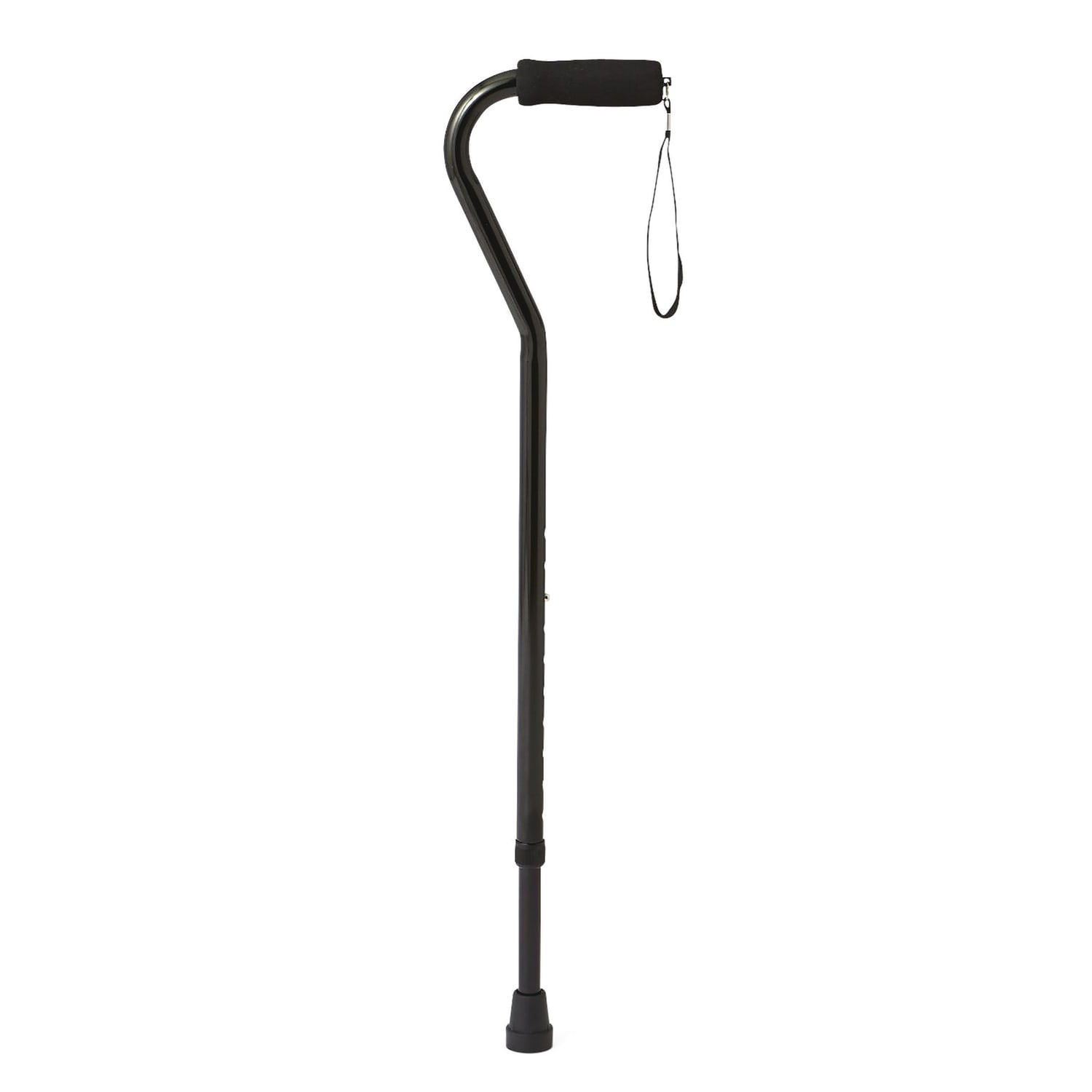 Medline Guardian Offset-Handle Fashion Aluminum Canes, Black, Case Of 6 - Image 3
