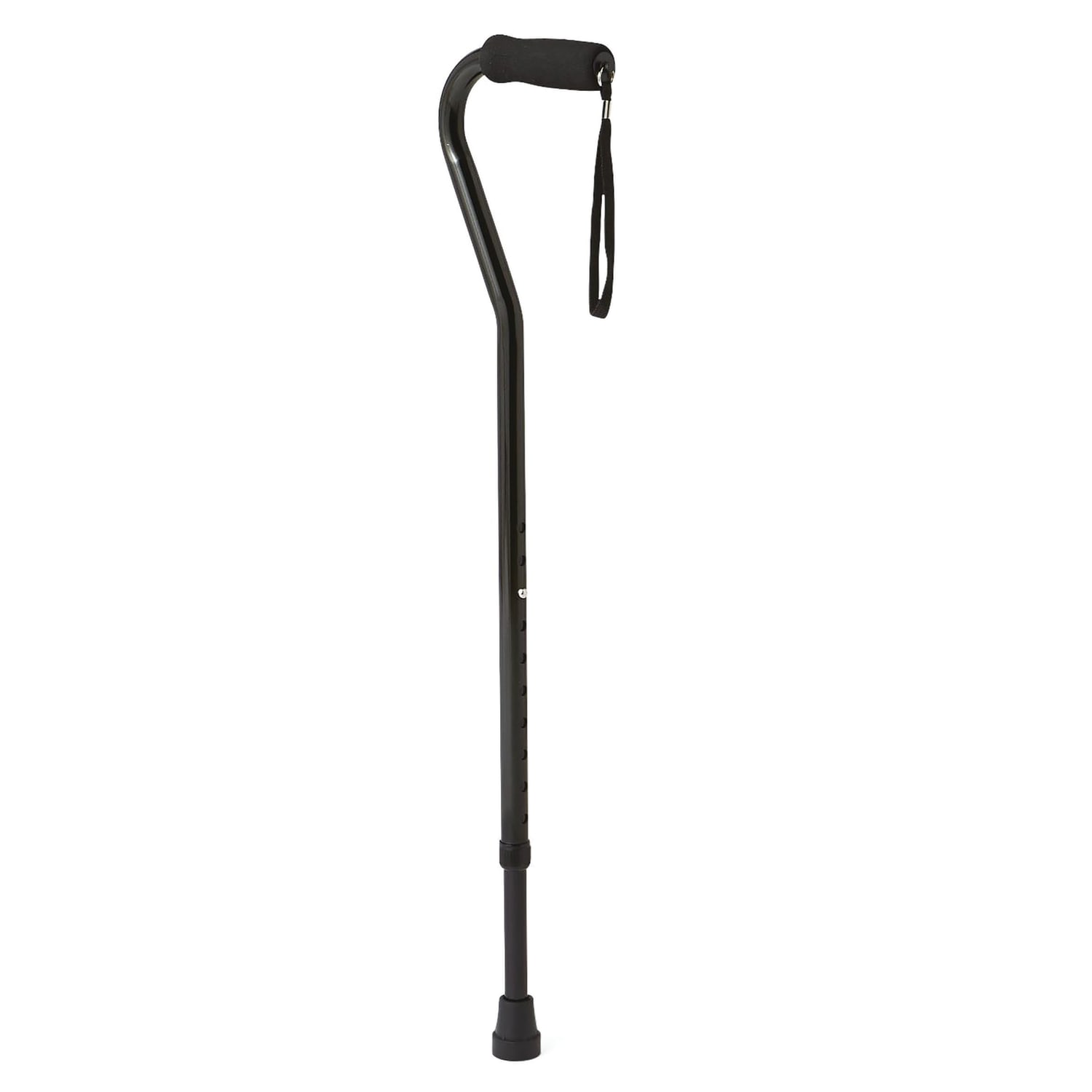 Medline Guardian Offset-Handle Fashion Aluminum Canes, Black, Case Of 6 - Image 4