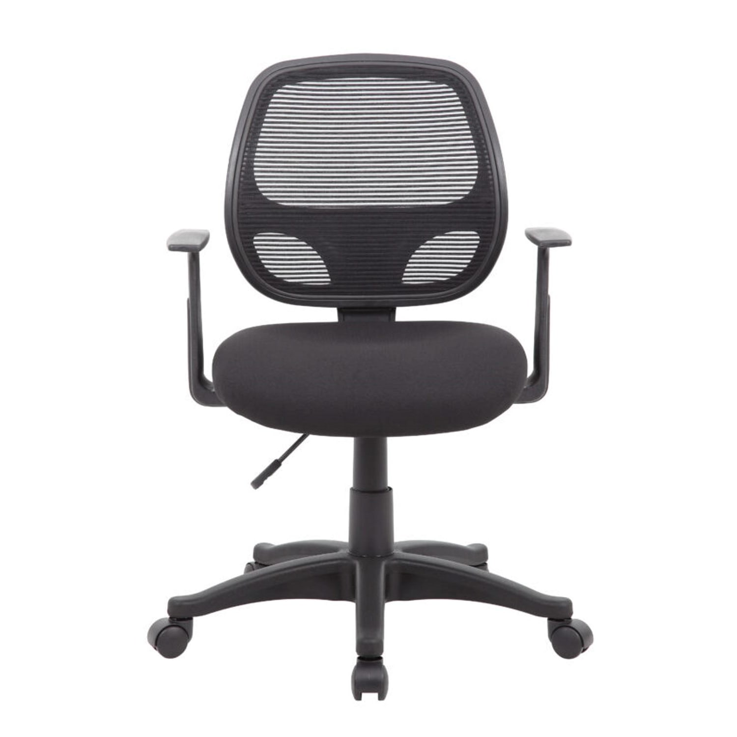 Boss Office Products Commercial Grade Ergonomic Mesh High-Back Task Chair With Arms, Black - Image 3