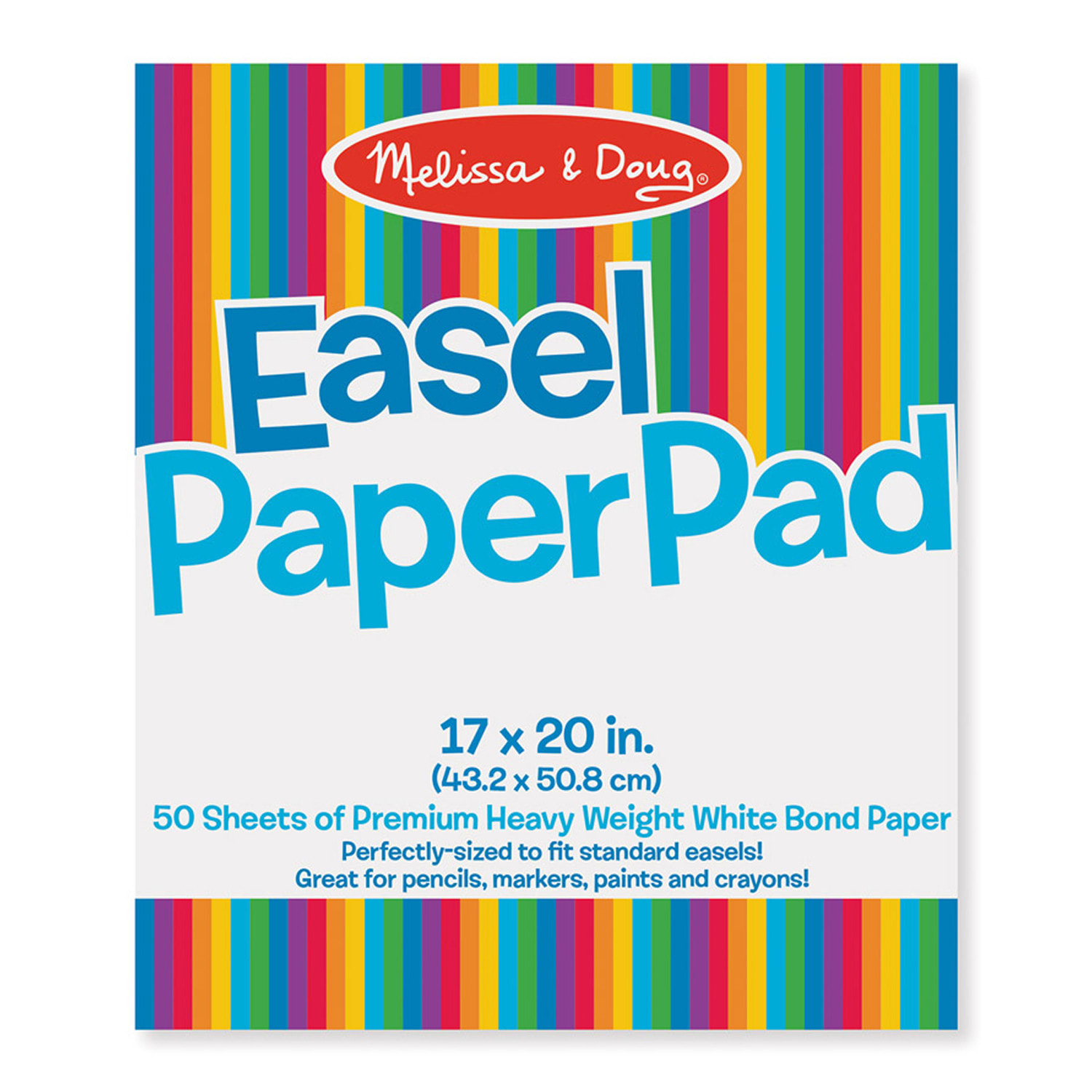 Melissa & Doug Easel Paper Pad, 17in X 20in, 50 Sheets Per Pad, 3 Pads - Image 3
