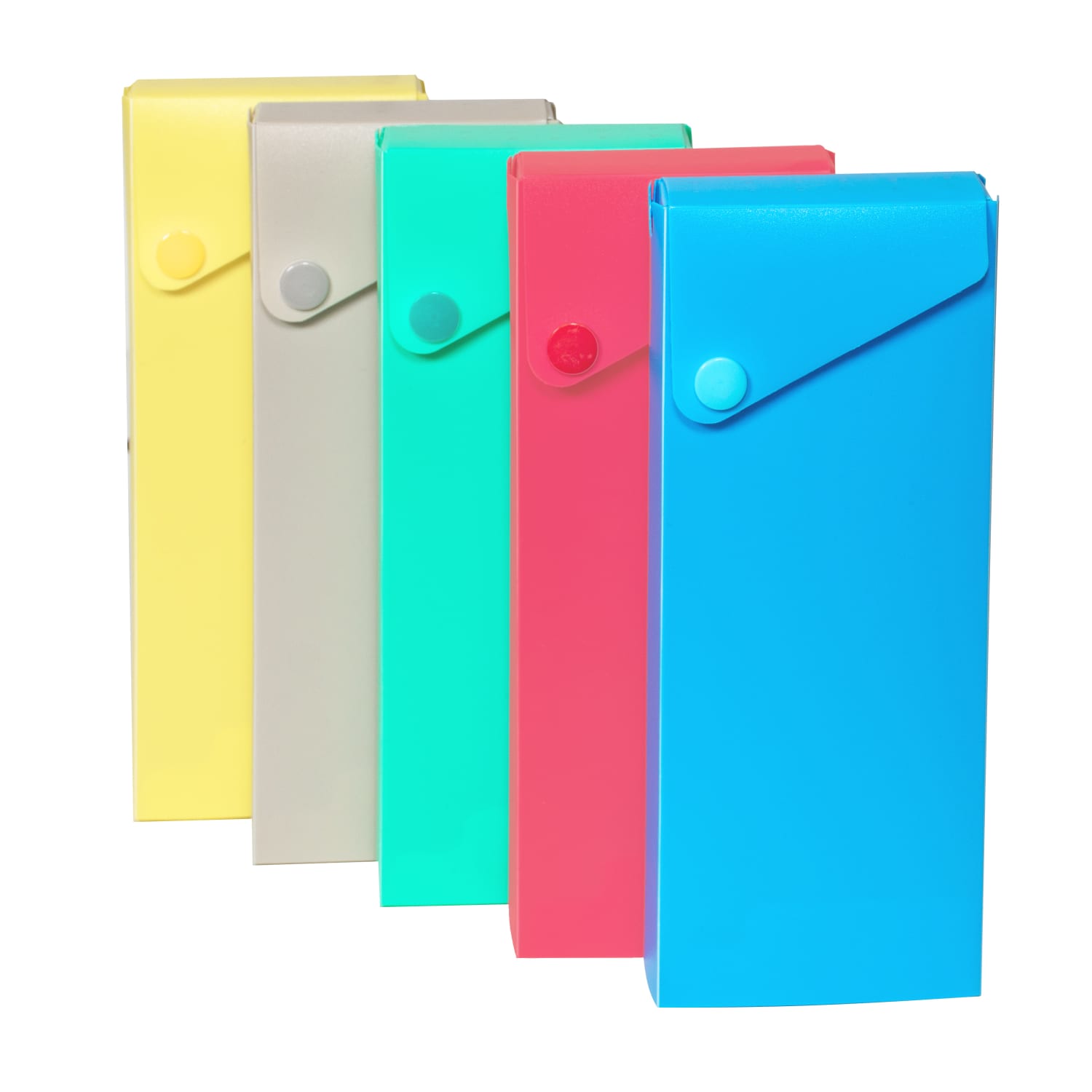 C-Line Plastic Storage Boxes, 7-1/2inH x 3inW x 1inD, Assorted Colors, Pack Of 24 Boxes - Image 5