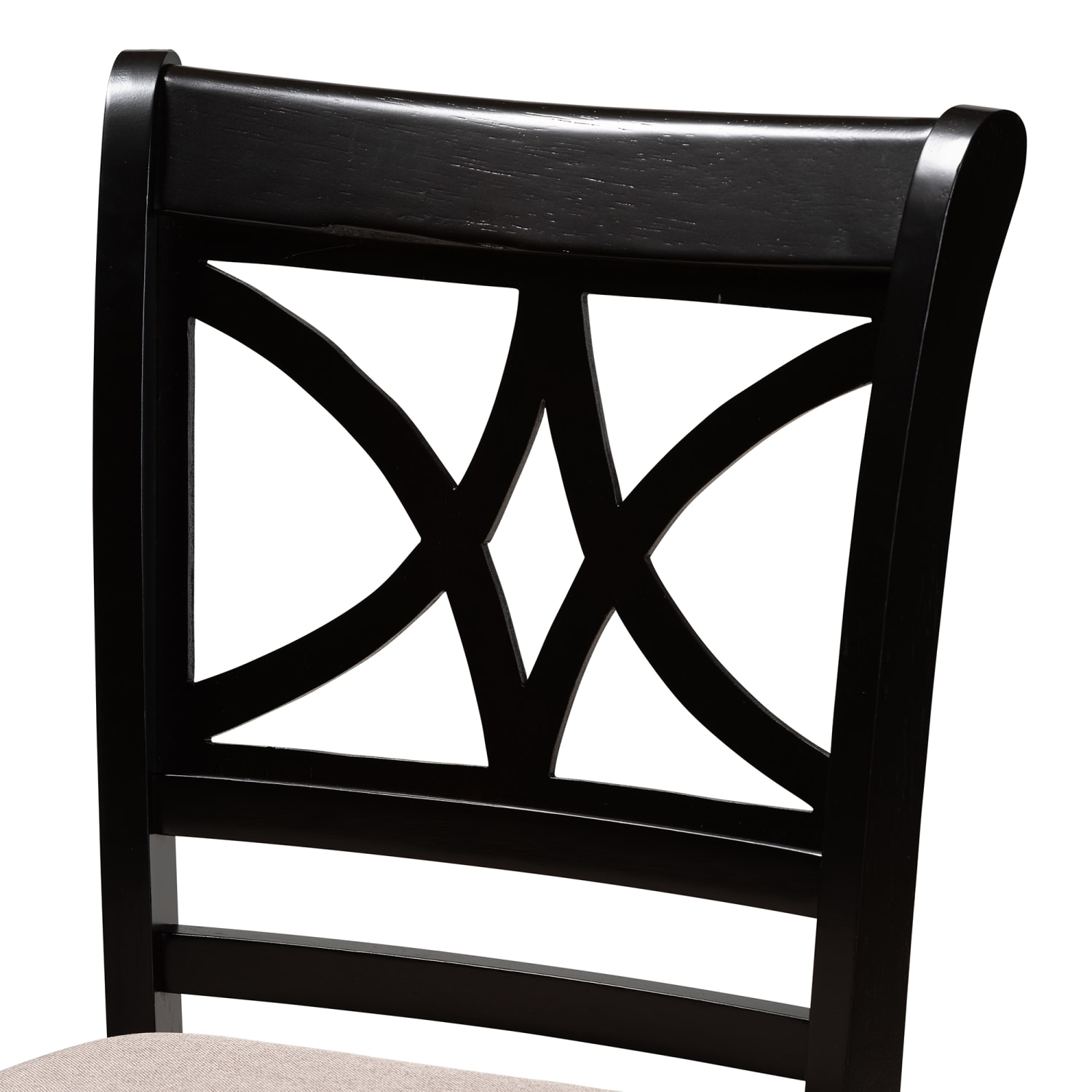 Baxton Studio Chandler Counter Stools, Sand/Espresso Brown, Set Of 2 Stools - Image 5