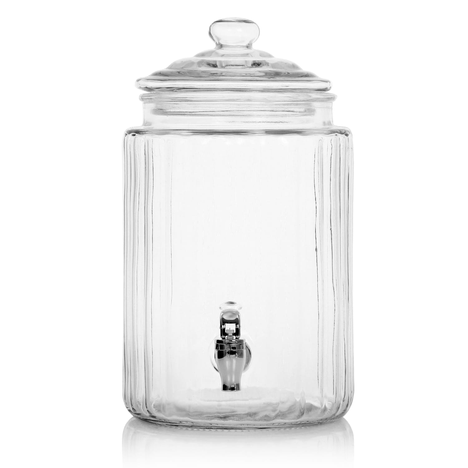 Gibson Home Cheyenne 2-Piece Beverage Dispenser, 230 Oz, Clear - Image 6