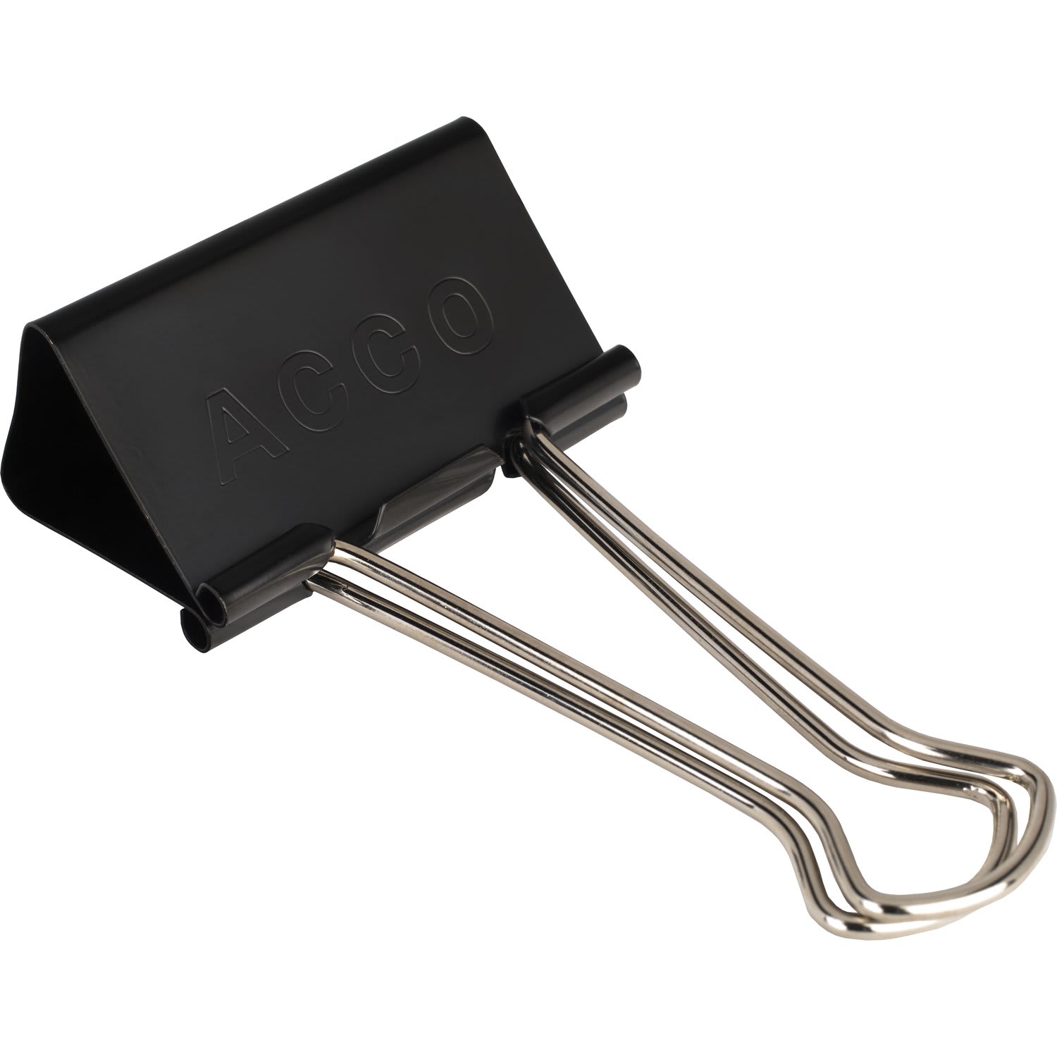 ACCO Binder Clips, Large, Black, Box Of 12
