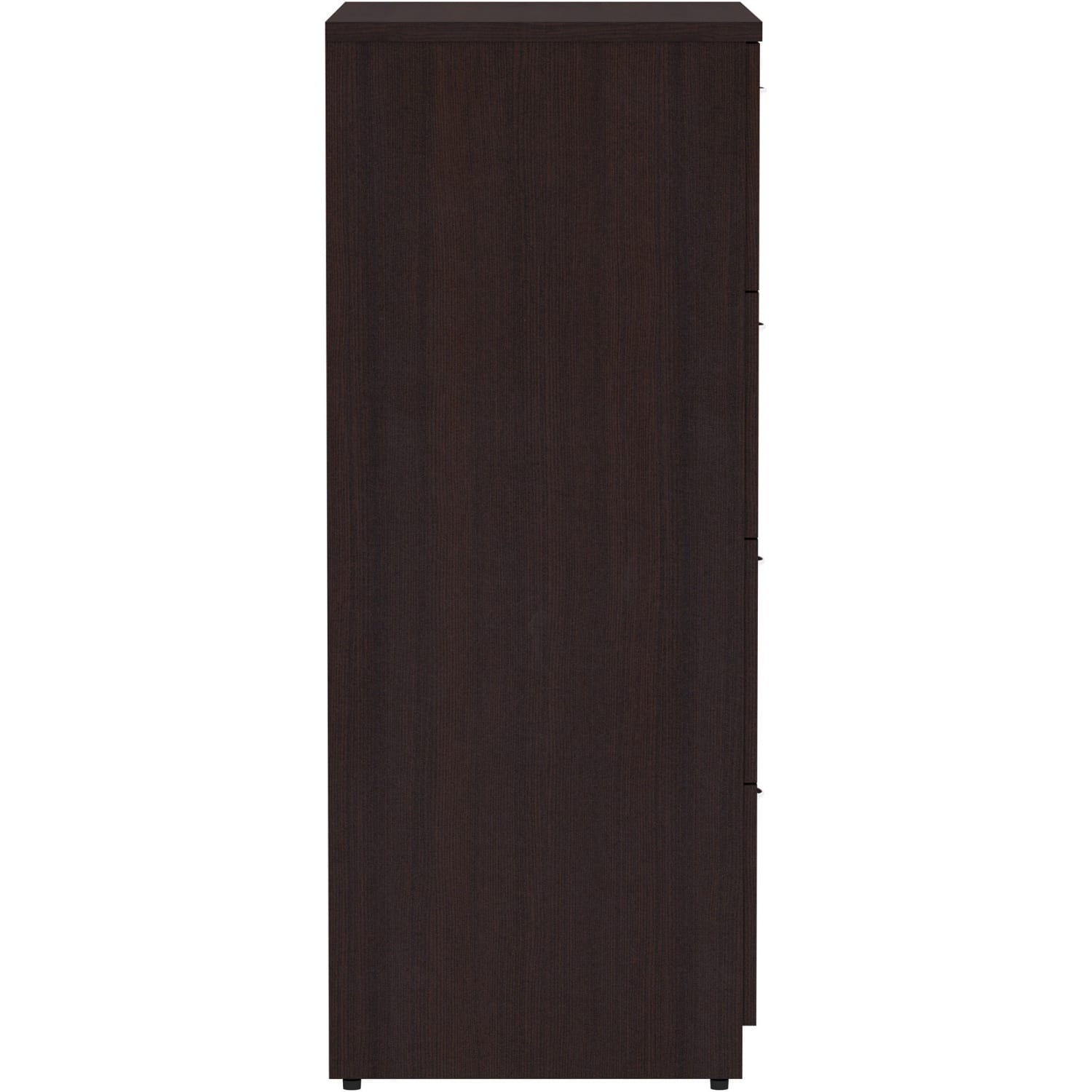 Lorell Essentials 35-1/2inW x 22inD Lateral 4-Drawer File Cabinet, Espresso - Image 4