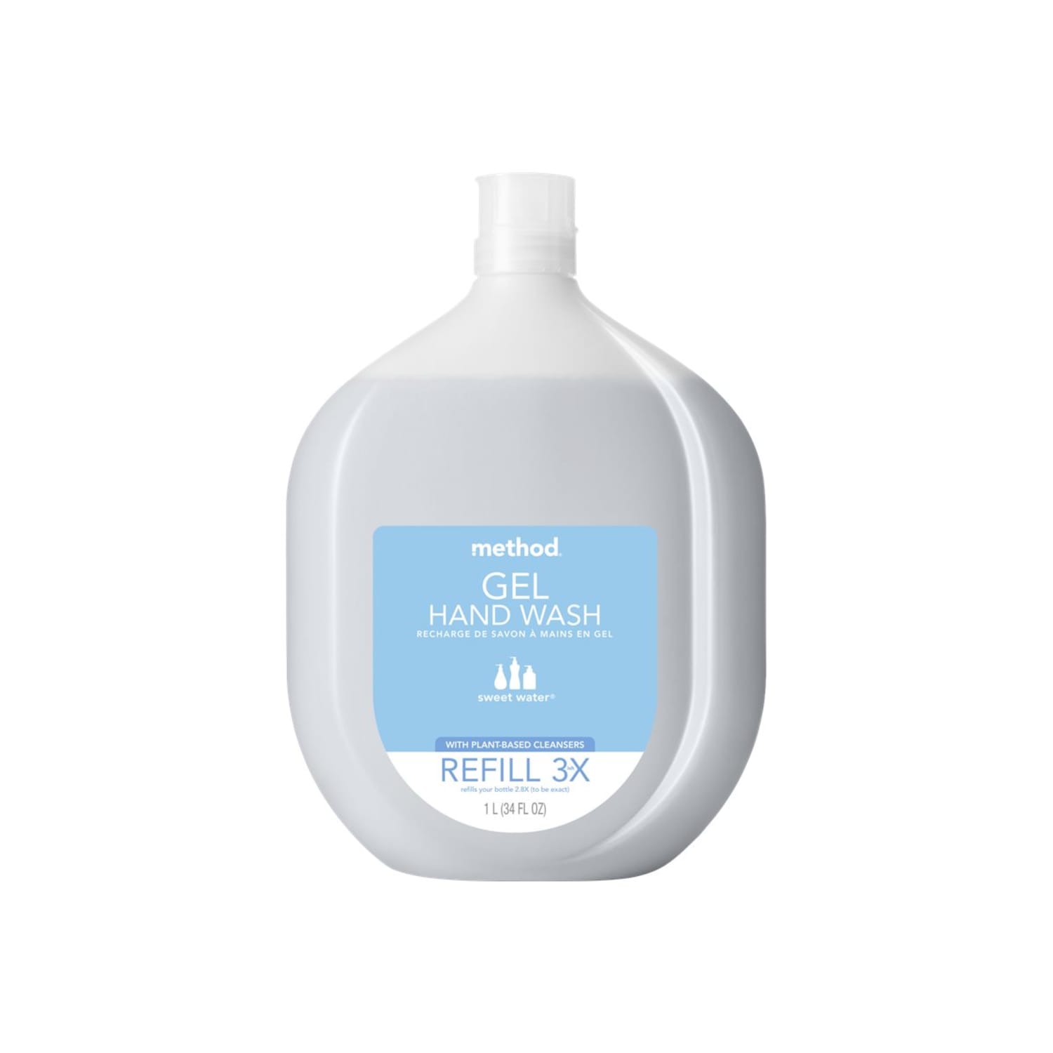 Method Gel Hand Wash Refill Tub, Sweetwater Scent, 34 oz, 4/Carton - Image 6
