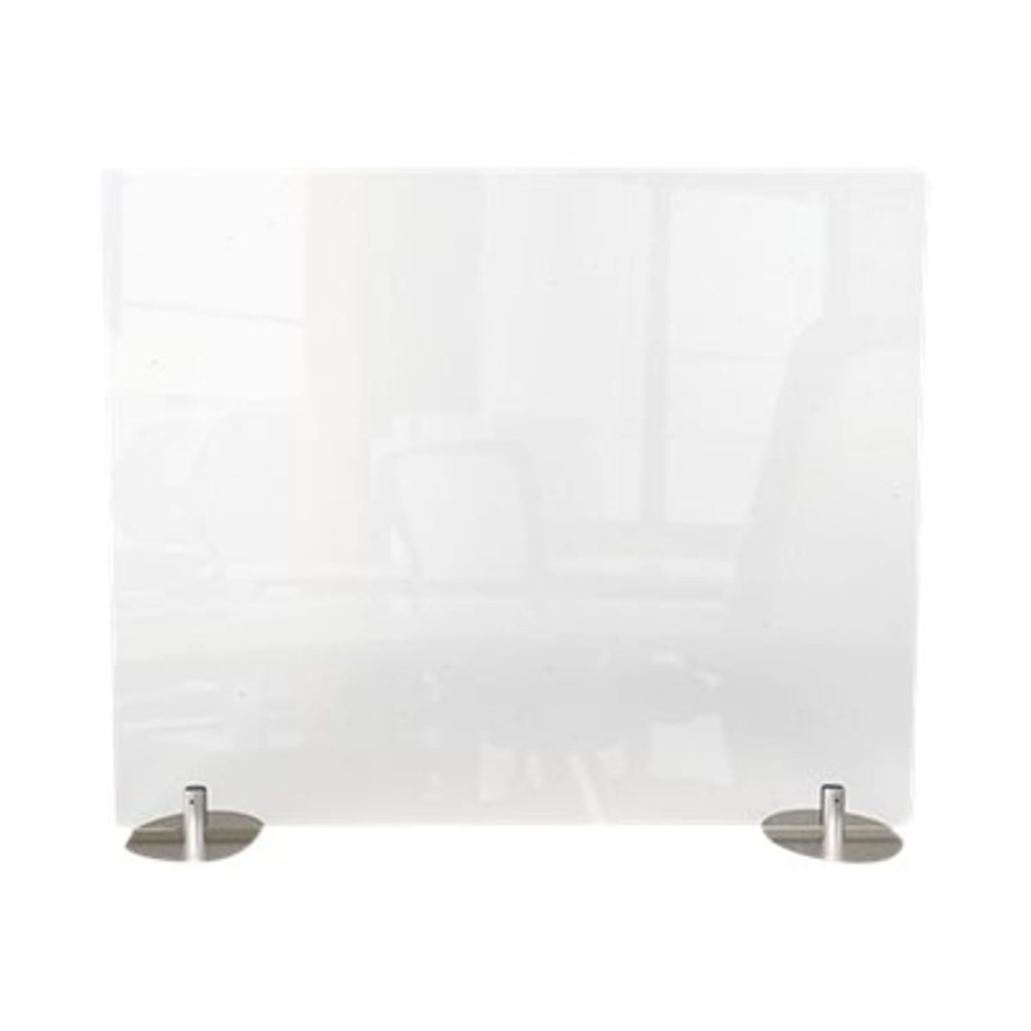 Ghent Desktop Protection Screen, Freestanding, 24in x 59in, Frosted - Image 4