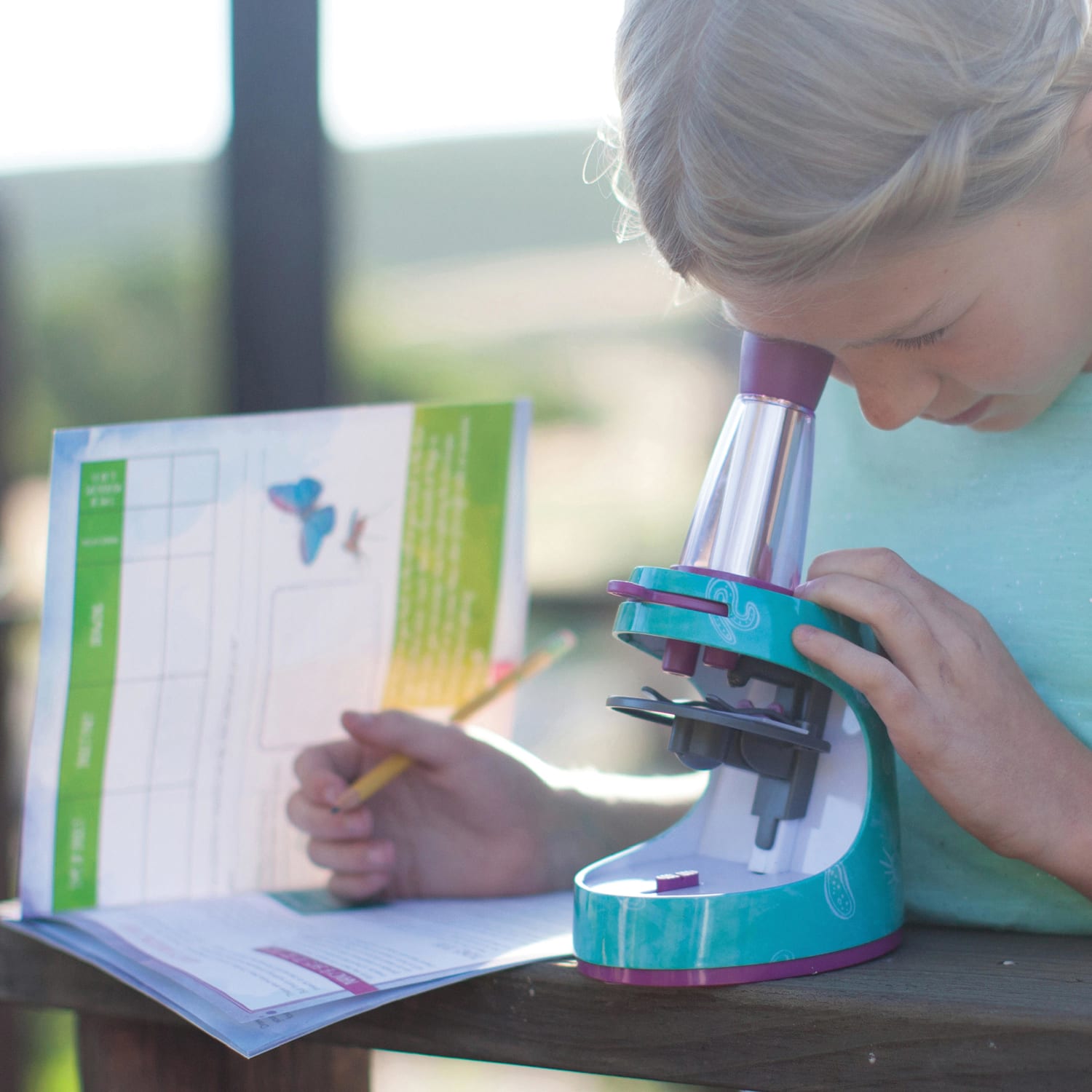 Educational Insights Nancy B's Science Club Microscope And Activity Journal Set, 9inH x 8 3/4inW x 2 3/4inD, Grades 3 - 12 - Image 5