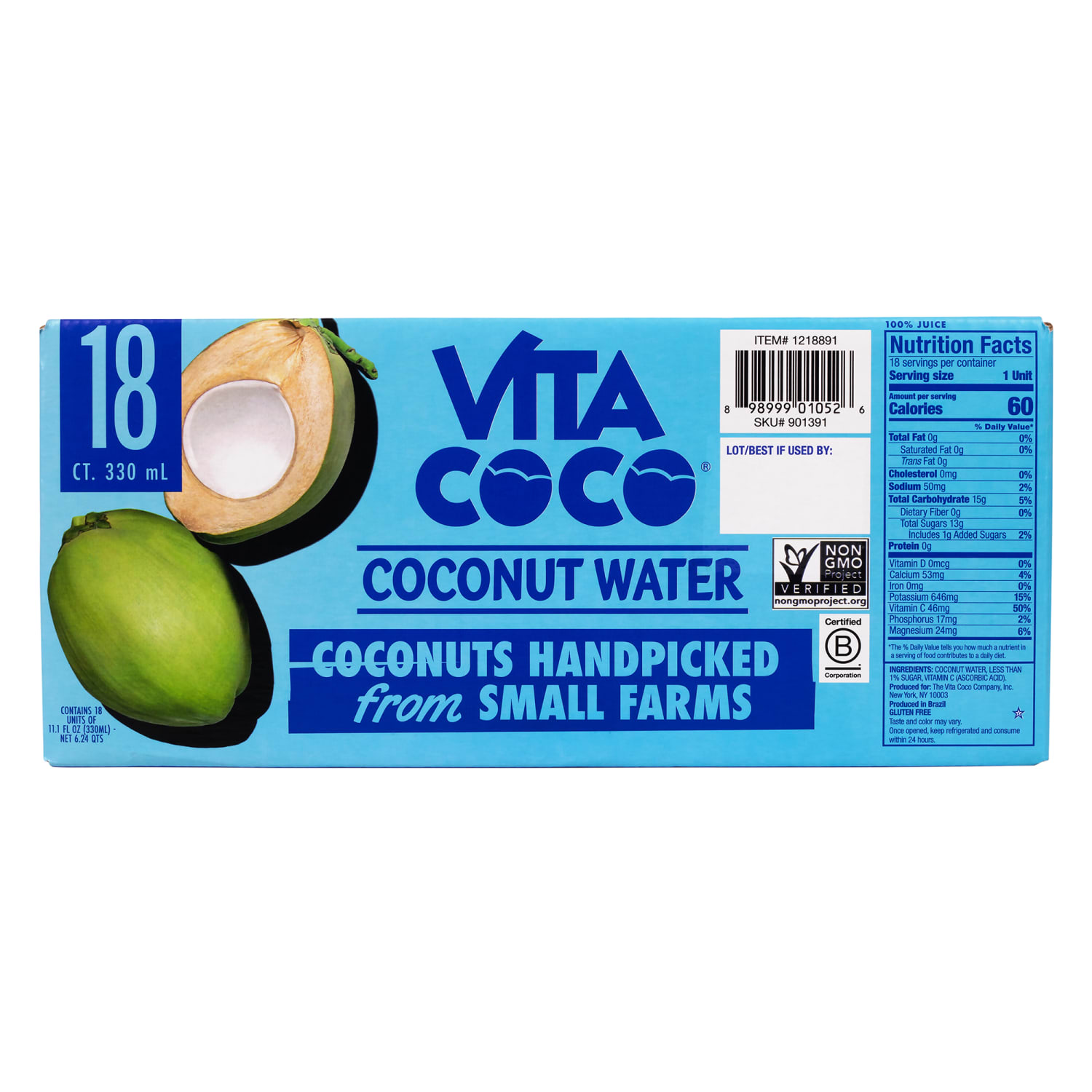 Vita Coco Coconut Water, 11.1 Oz, Pack Of 18 Bottles - Image 5