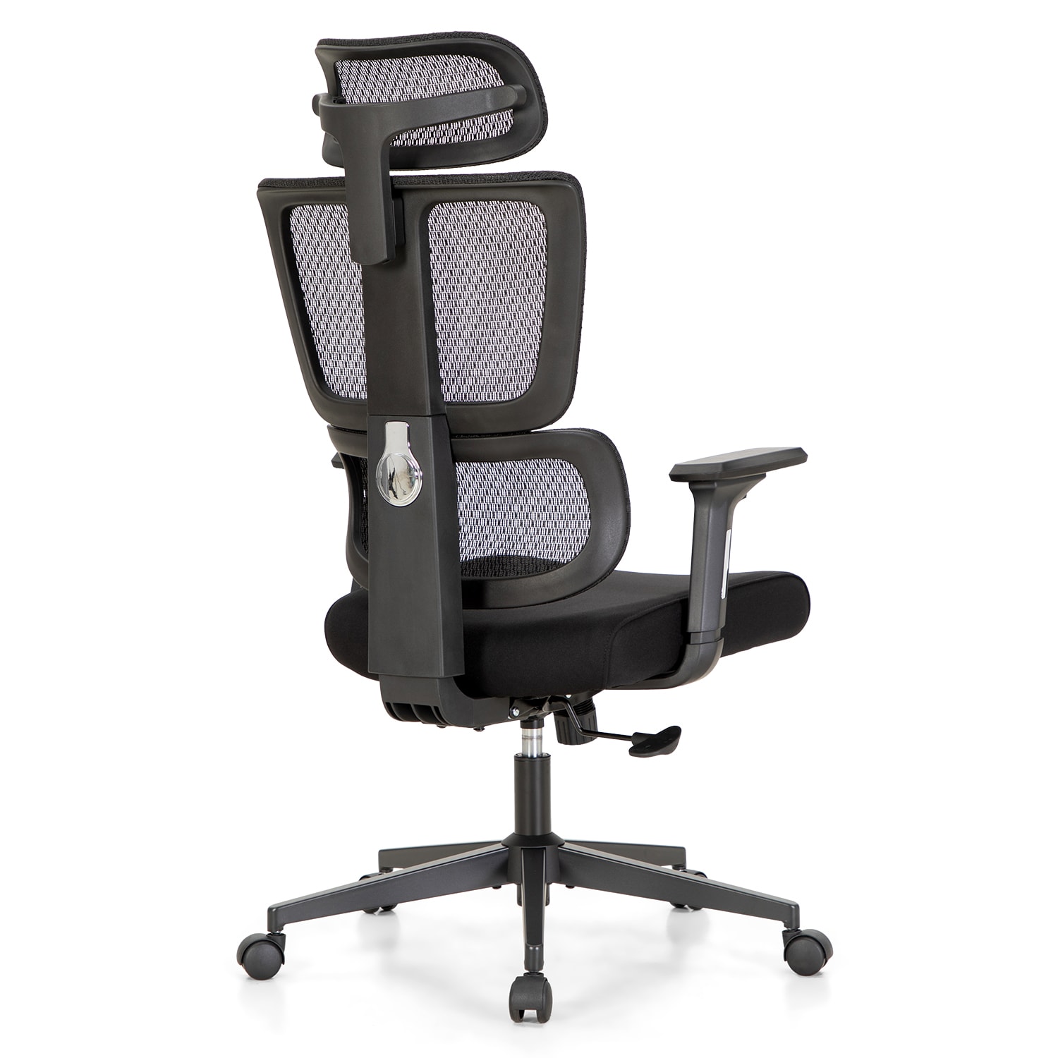 ALPHA HOME Adjustable Ergonomic Mesh High-Back Office Task Chair, Black - Image 5
