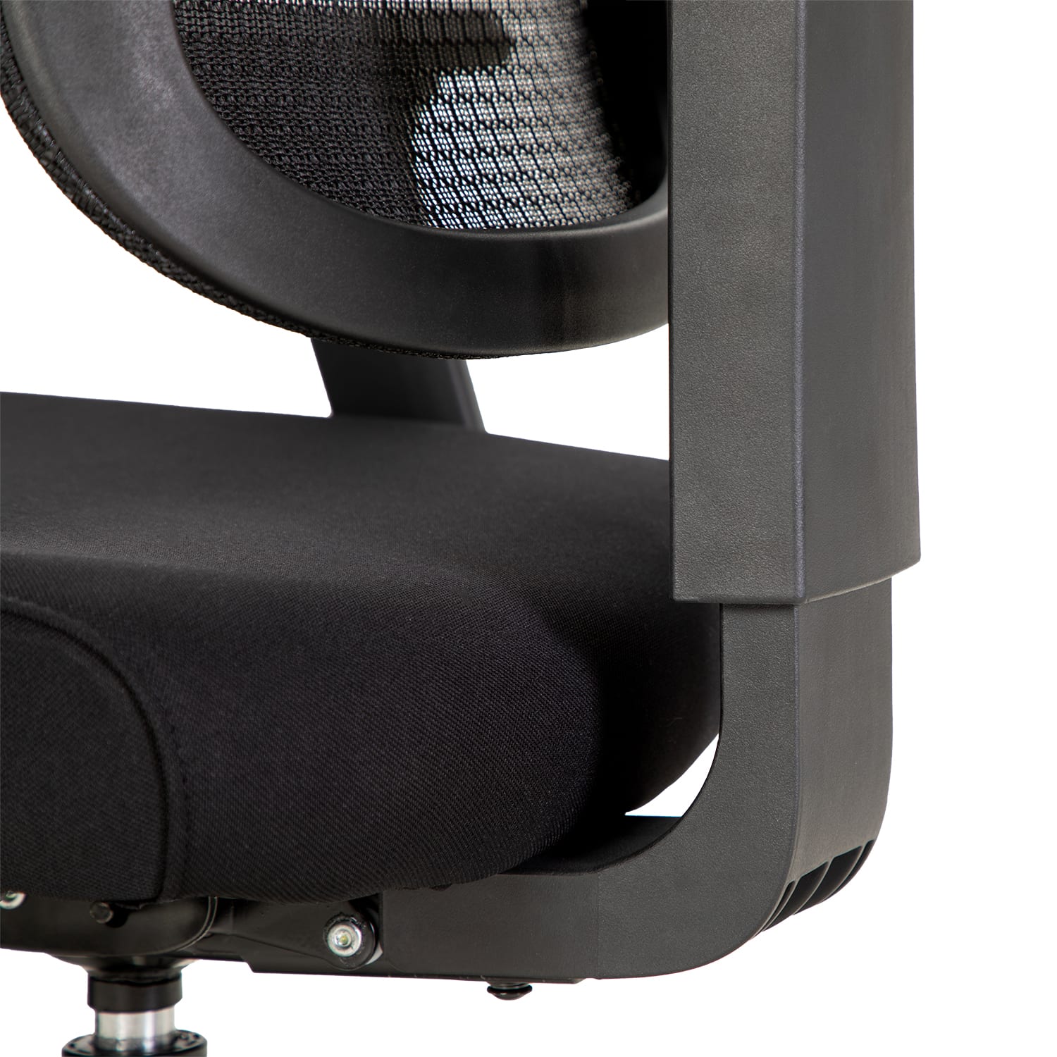 ALPHA HOME Adjustable Ergonomic Mesh High-Back Office Task Chair, Black - Image 8