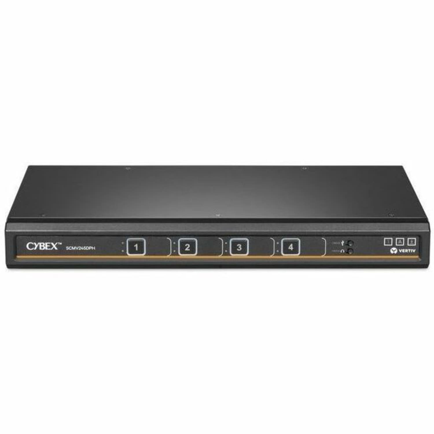 Avocent Vertiv Cybex Secure MultiViewer KVM Switch - 4 port - NIAP Approved - Dual AC - Secure Desktop KVM Switches - SCMV245DPH400