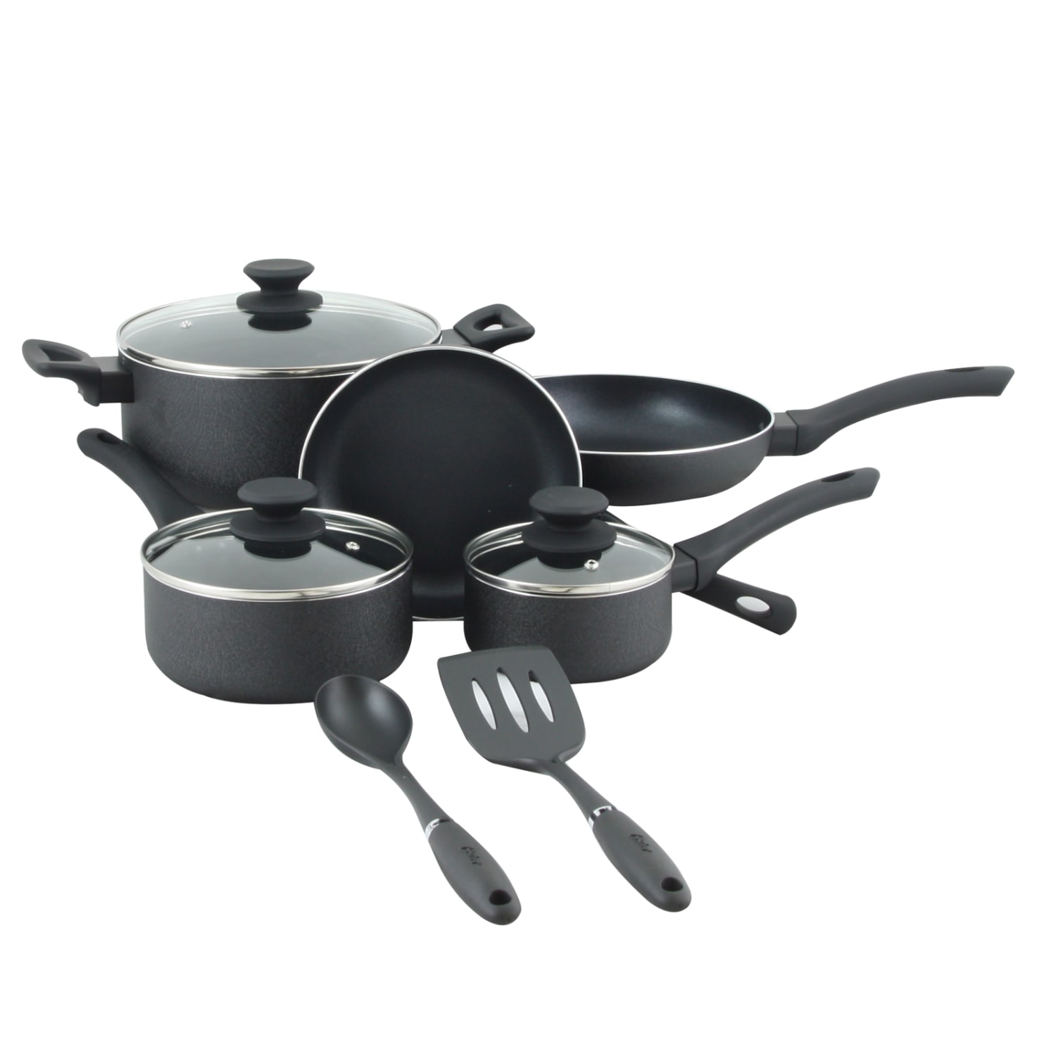 Oster Cookware Set, Ashford 10-Piece, Black - Image 4
