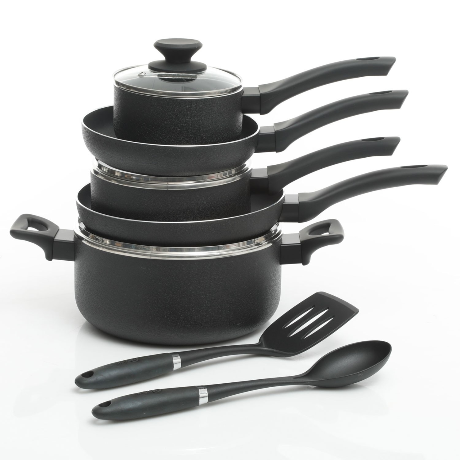 Oster Cookware Set, Ashford 10-Piece, Black - Image 5