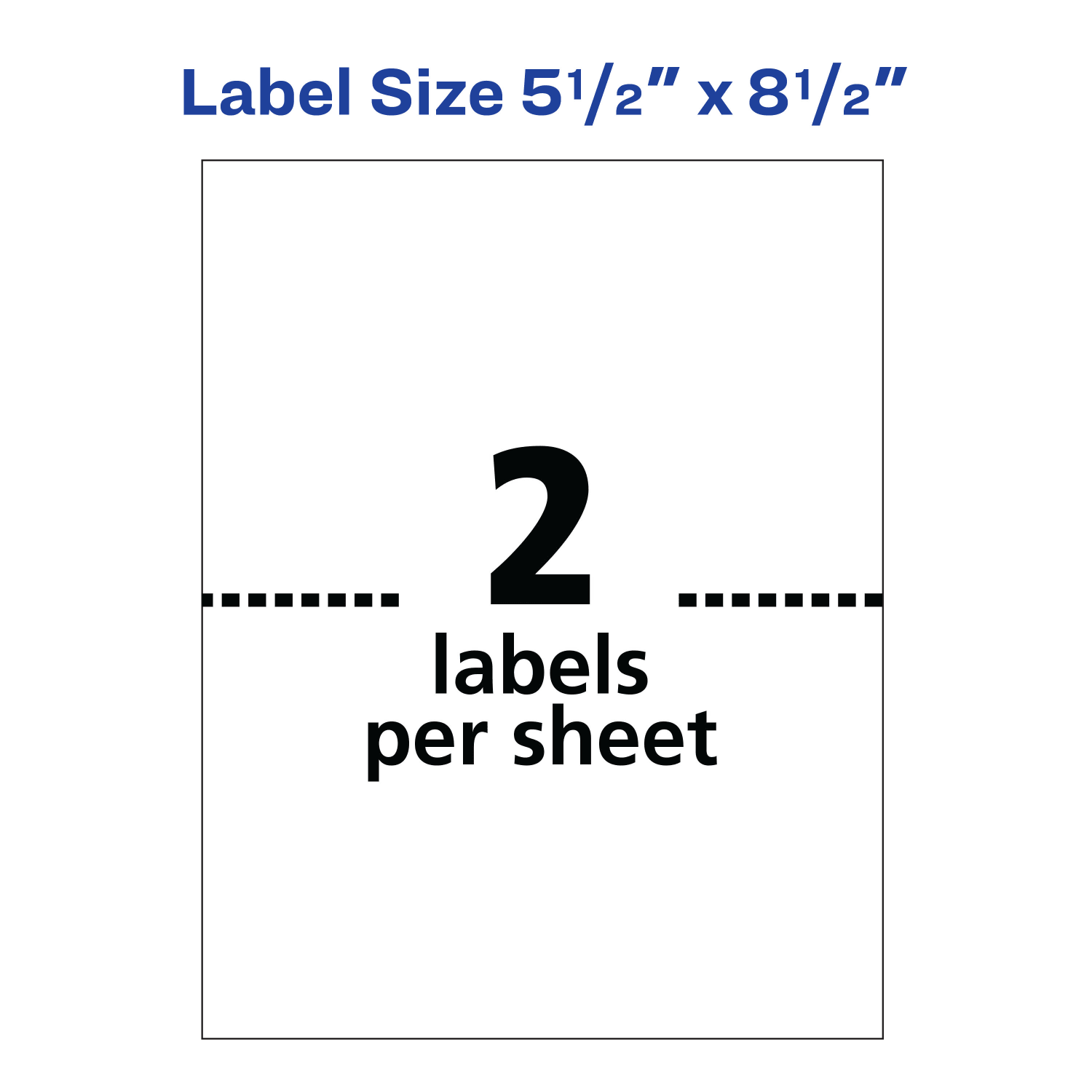 Avery Shipping Address Labels, 95930, Rectangle, 5 1/2in x 8 1/2in, White, Pack Of 500 - Image 5