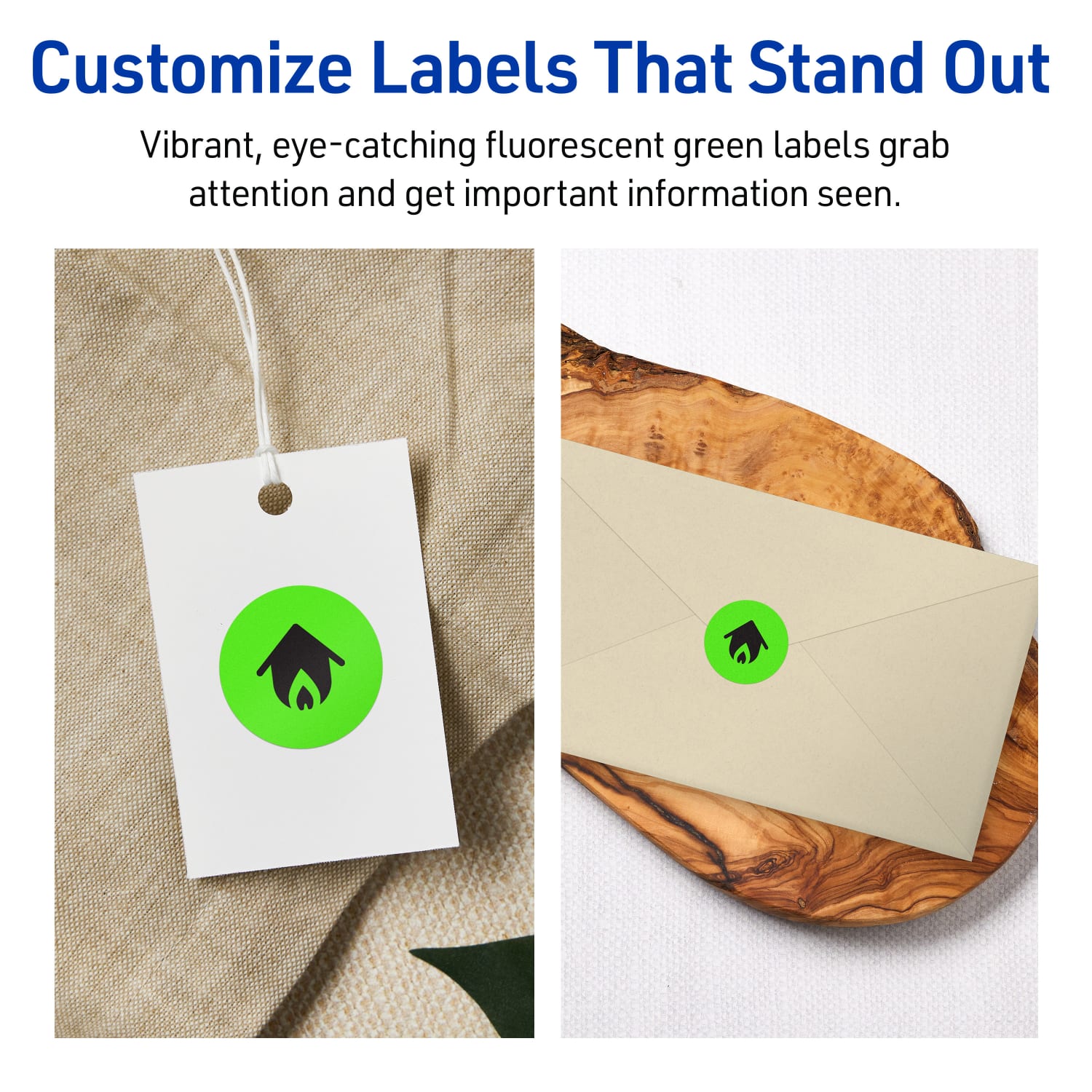 Avery Print-To-The-Edge Labels With Sure Feed Technology, 94505-NGP10, Round, 1-1/4in, Matte Neon Green, Pack of 300 - Image 4