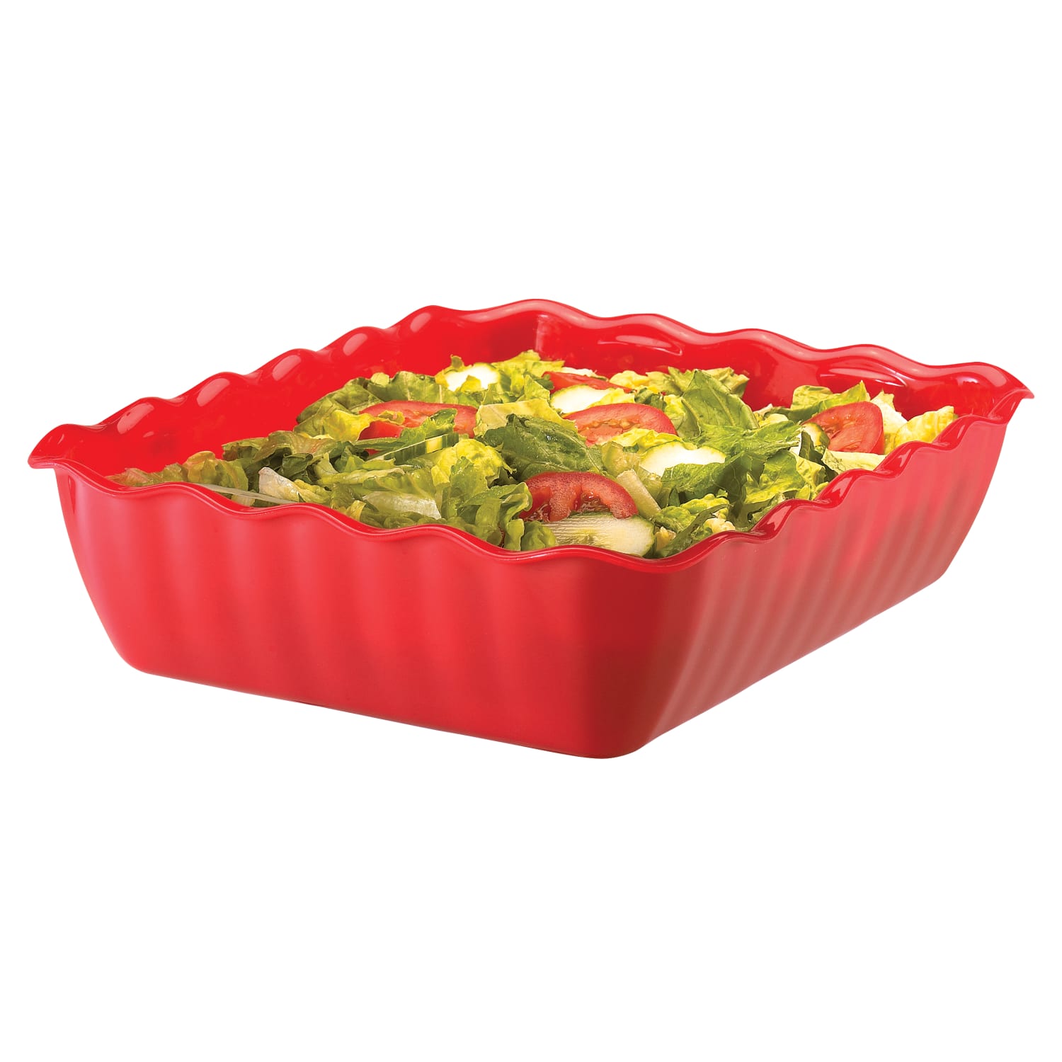 Cambro Plastic Deli Crocks, 4.9 Qt, Red, Pack Of 6 Crocks - Image 3
