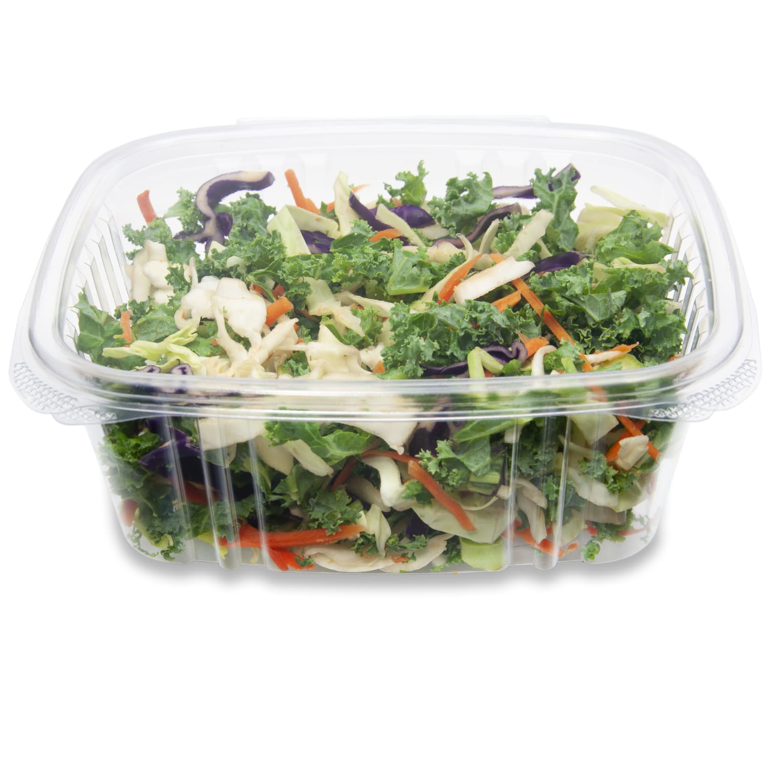 StalkMarket Compostable Hinged Deli Containers, 5.5in x 6.5in x 2.5in 32 Oz, Clear, Pack of 200