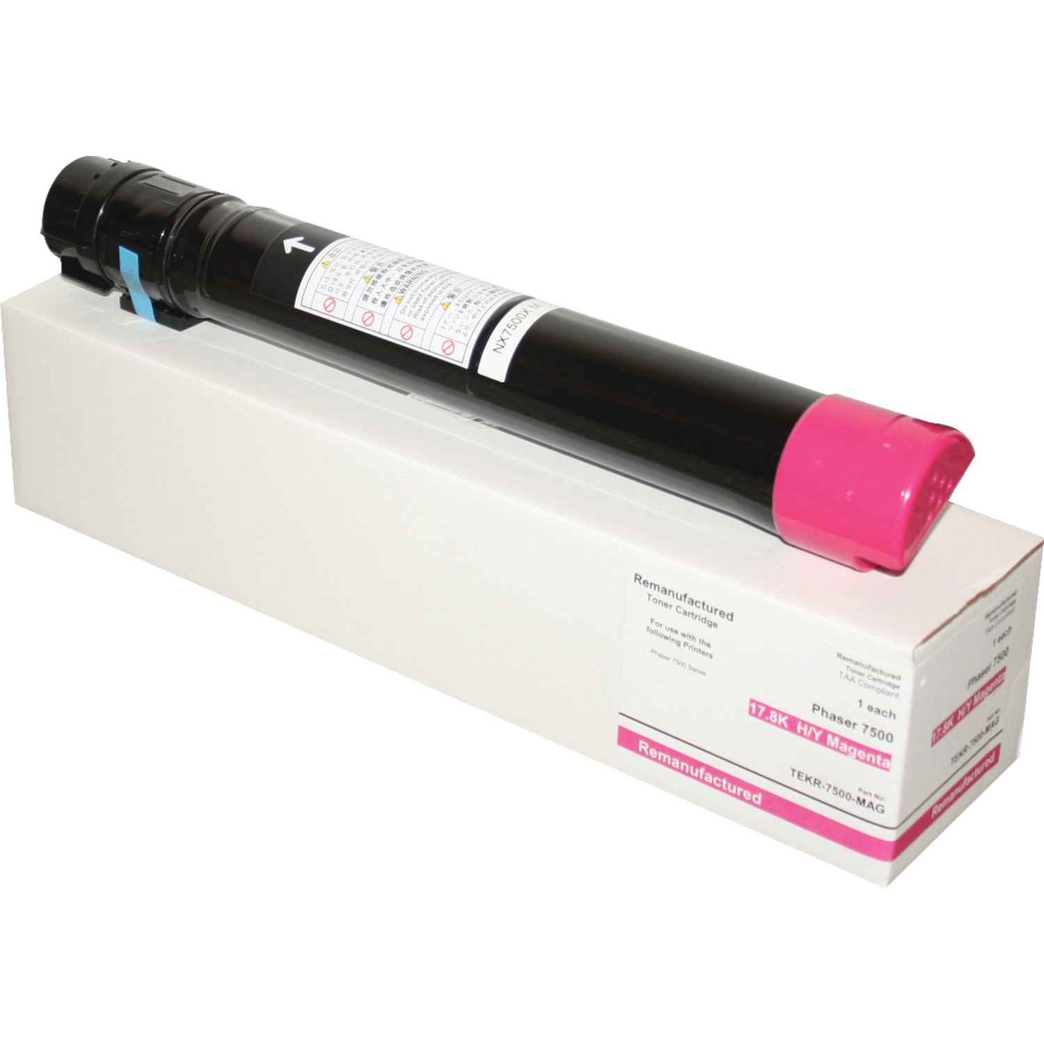 M&A Global Remanufactured Magenta High Yield Toner Cartridge Replacement For Xerox 106R01437, 106R01437-CMA - Image 3