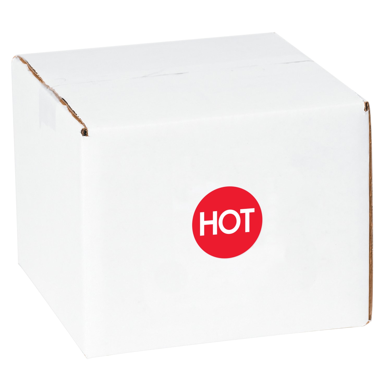 Tape Logic Preprinted Shipping Labels, DL1084, Circle Hot (High Gloss), Round, 2in, Red/White, Roll Of 500 - Image 3
