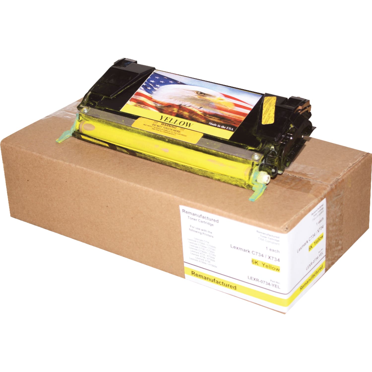 M&A Global Remanufactured Yellow Toner Cartridge Replacement For Lexmark C734A1YG, C734A1YG-CMA - Image 4