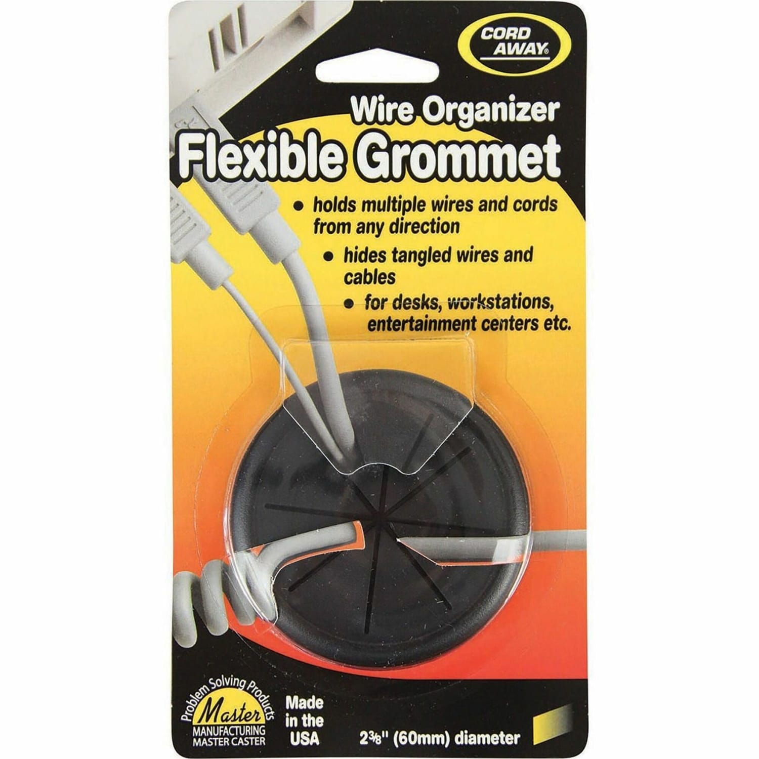 Master Caster Cord Away Grommet, 2 3/8in Flexible - Image 3