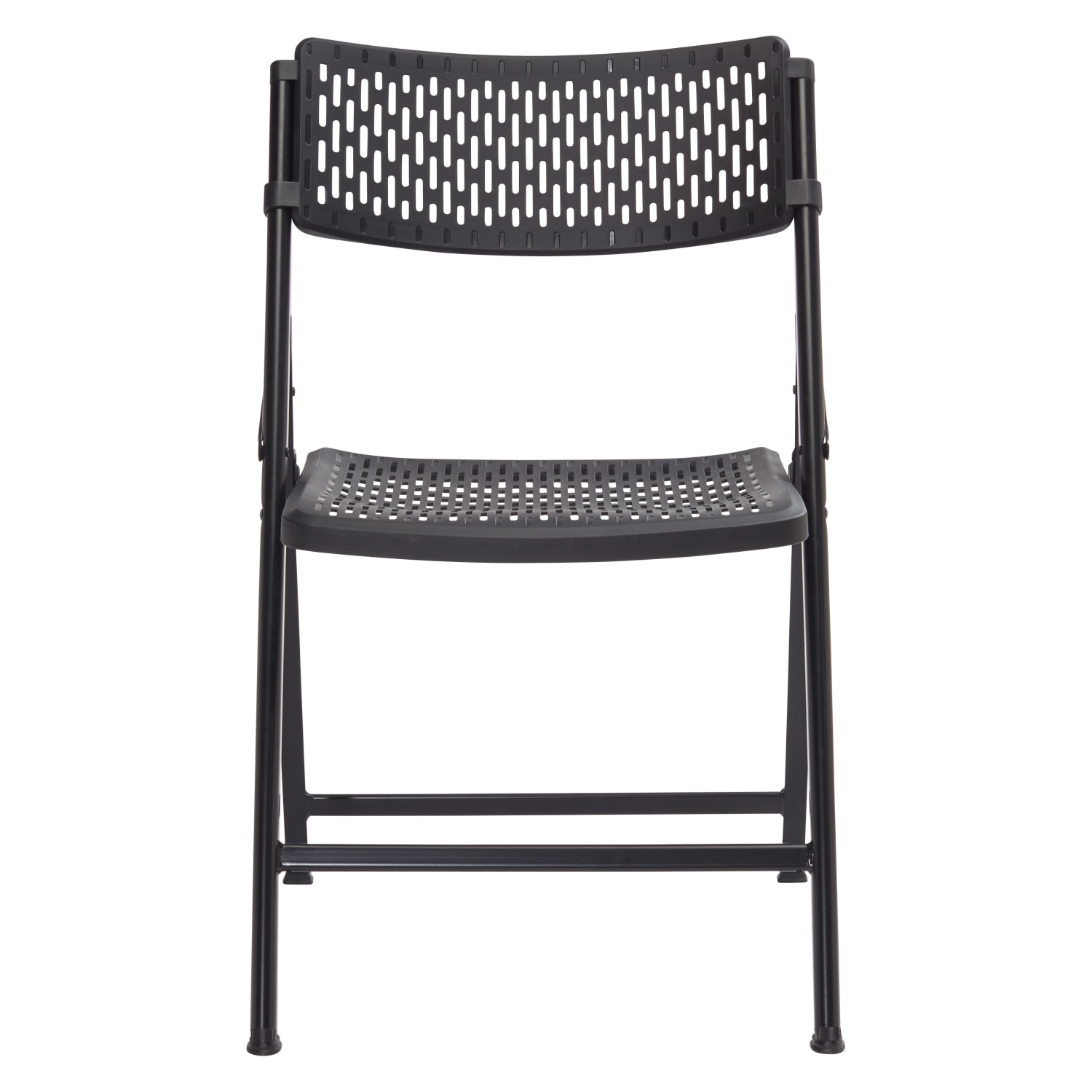 National Public Seating AirFlex Series Premium Polypropylene Folding Chairs BlackSilver Pack Of 4 Chairs PopularChairscom